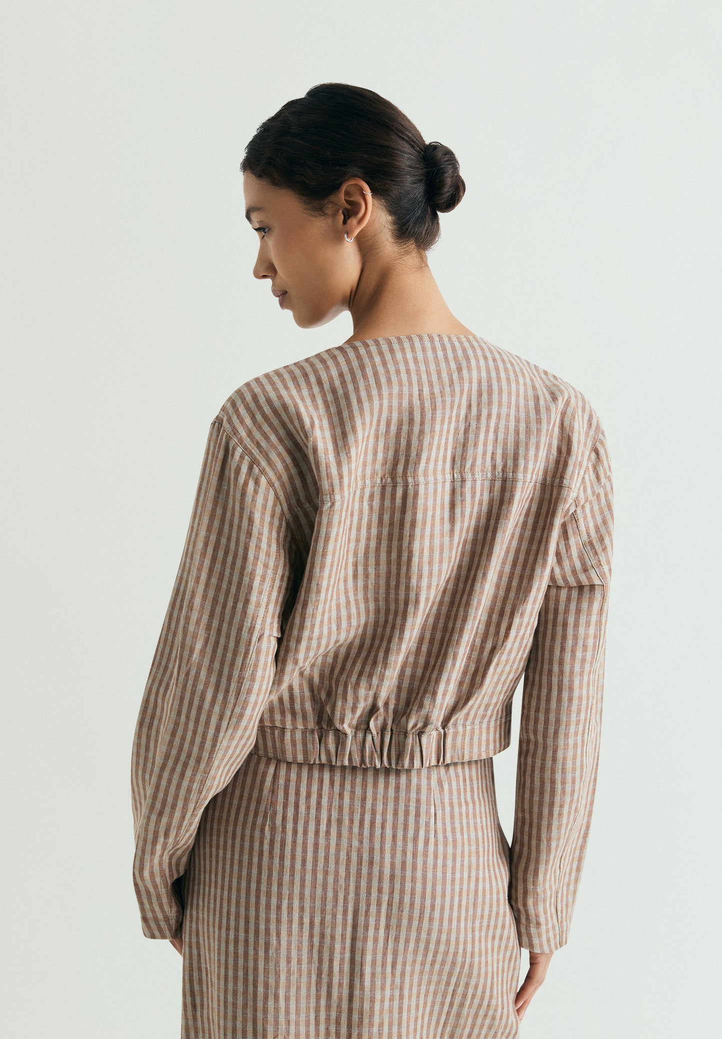 LINEN GINGHAM JACKET