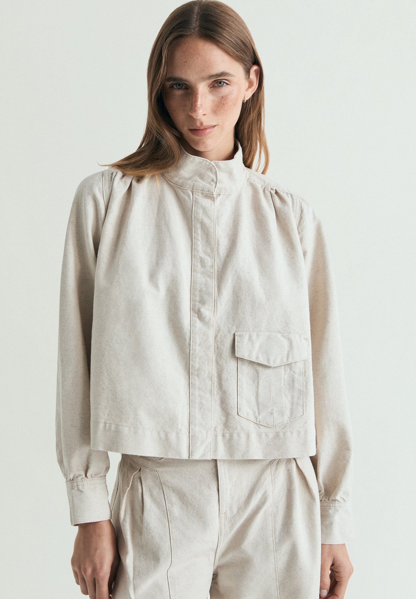 RUSTIC PUFF SLEEVE JACKET