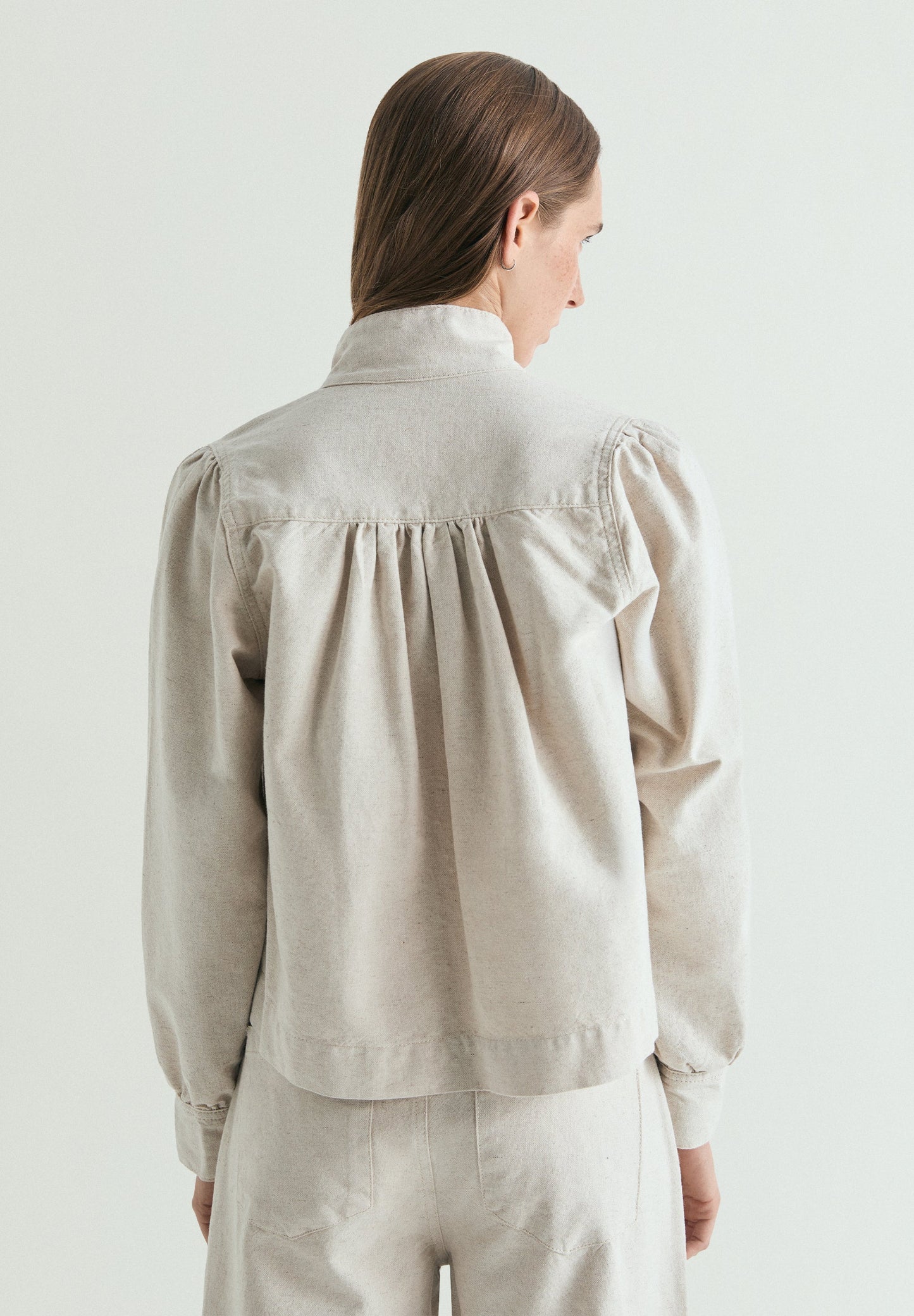 RUSTIC PUFF SLEEVE JACKET
