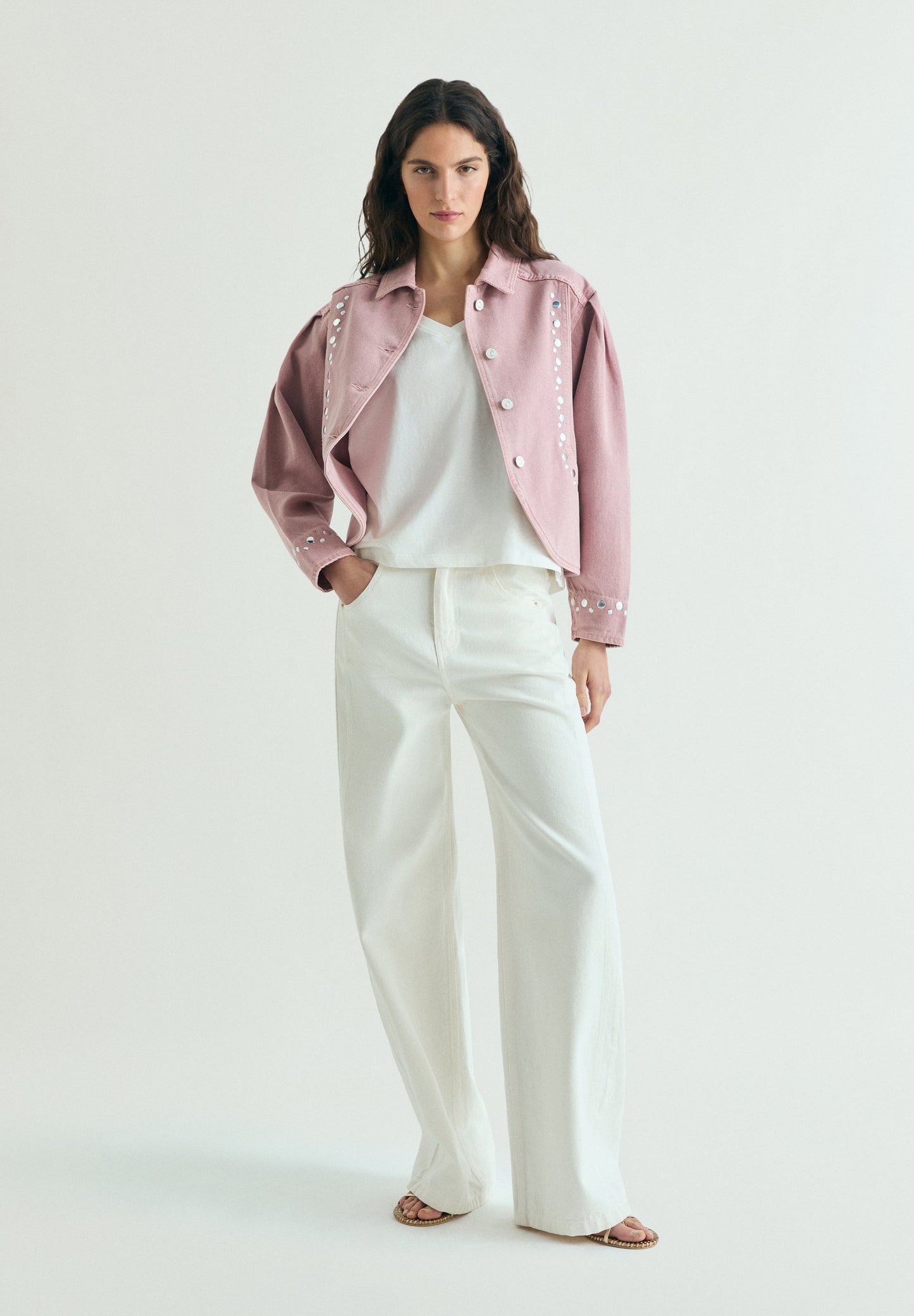 STUDDED DENIM JACKET