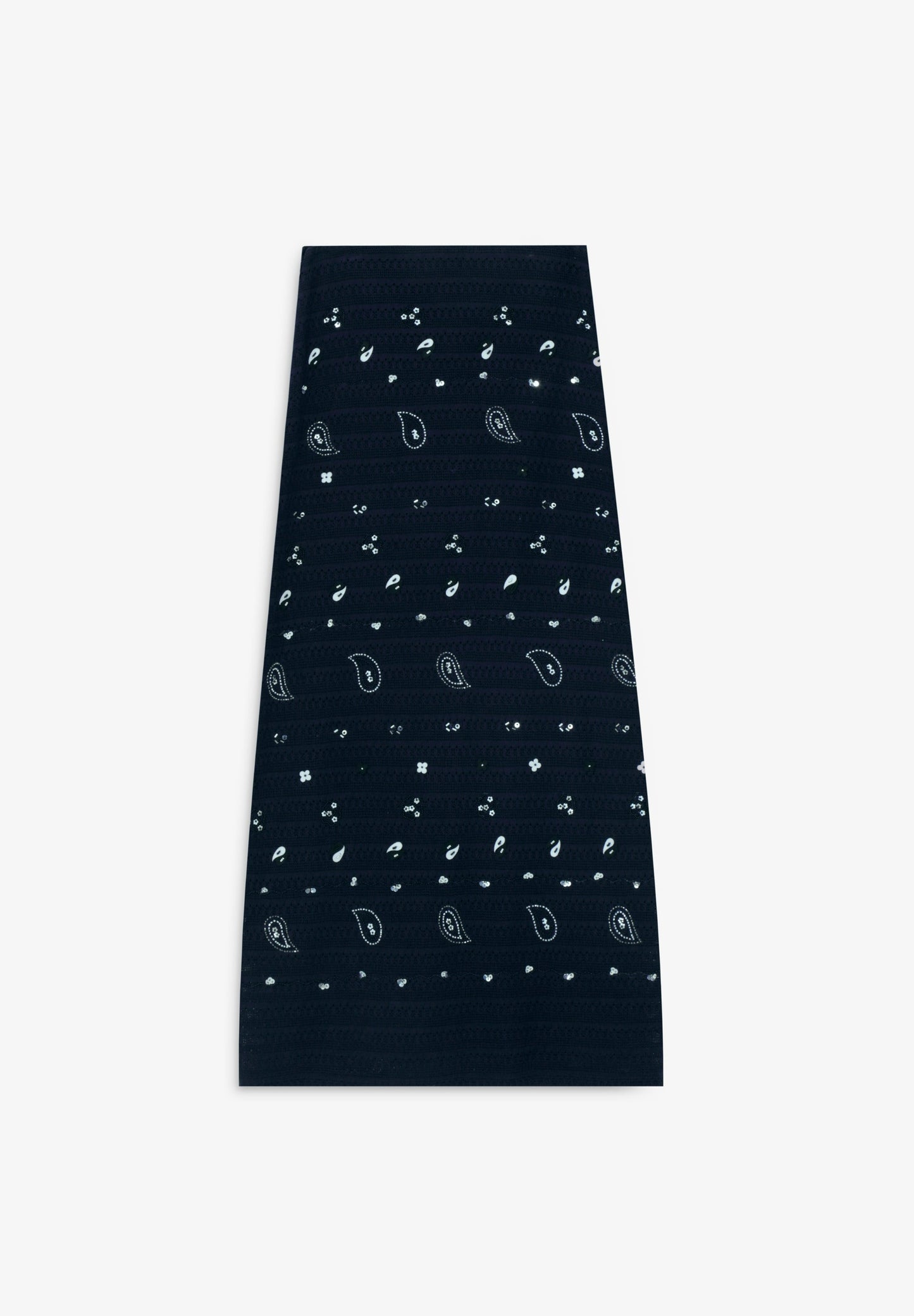 KNIT MIDI SKIRT WITH BEADS