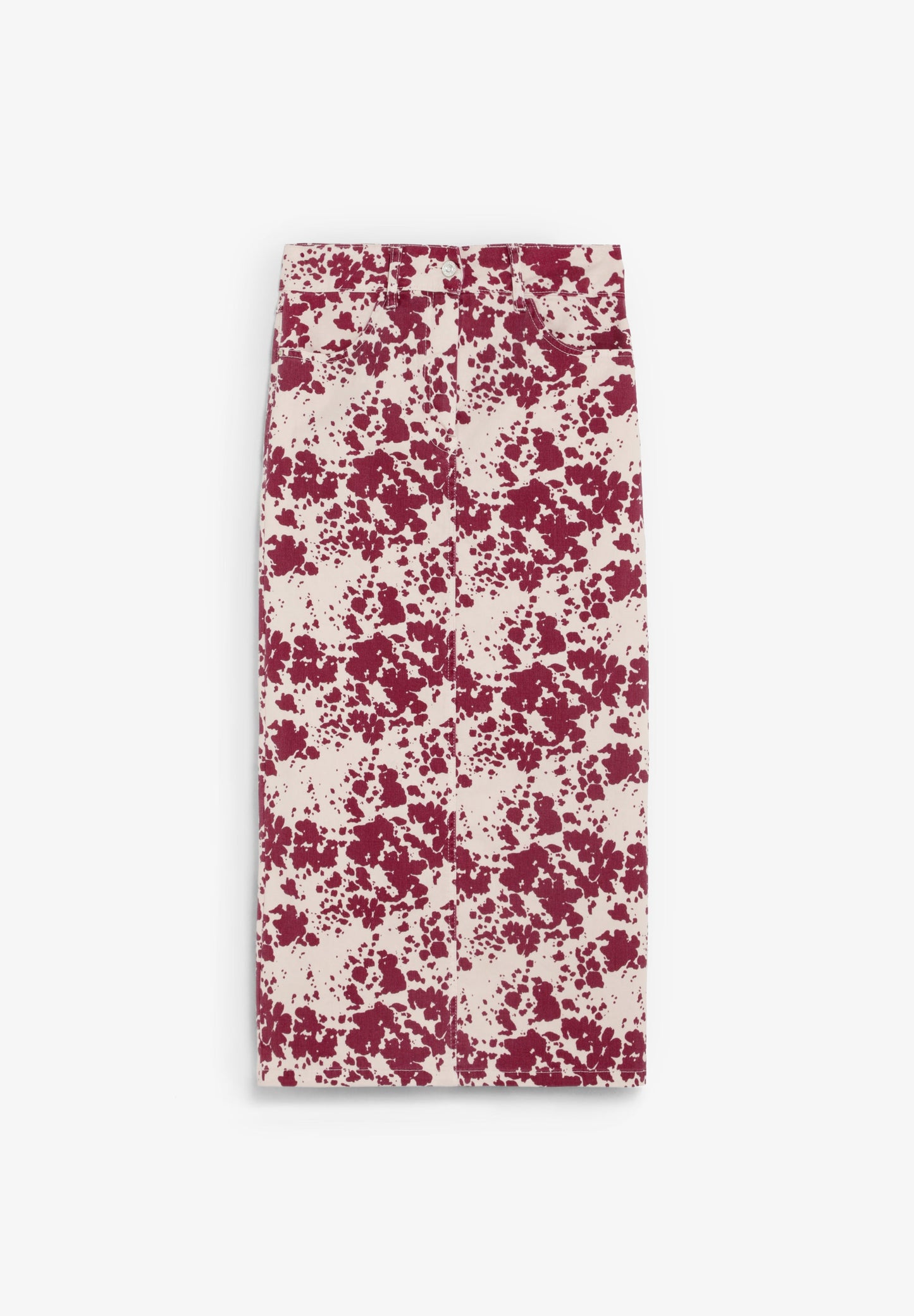 ANIMAL PRINT DENIM SKIRT