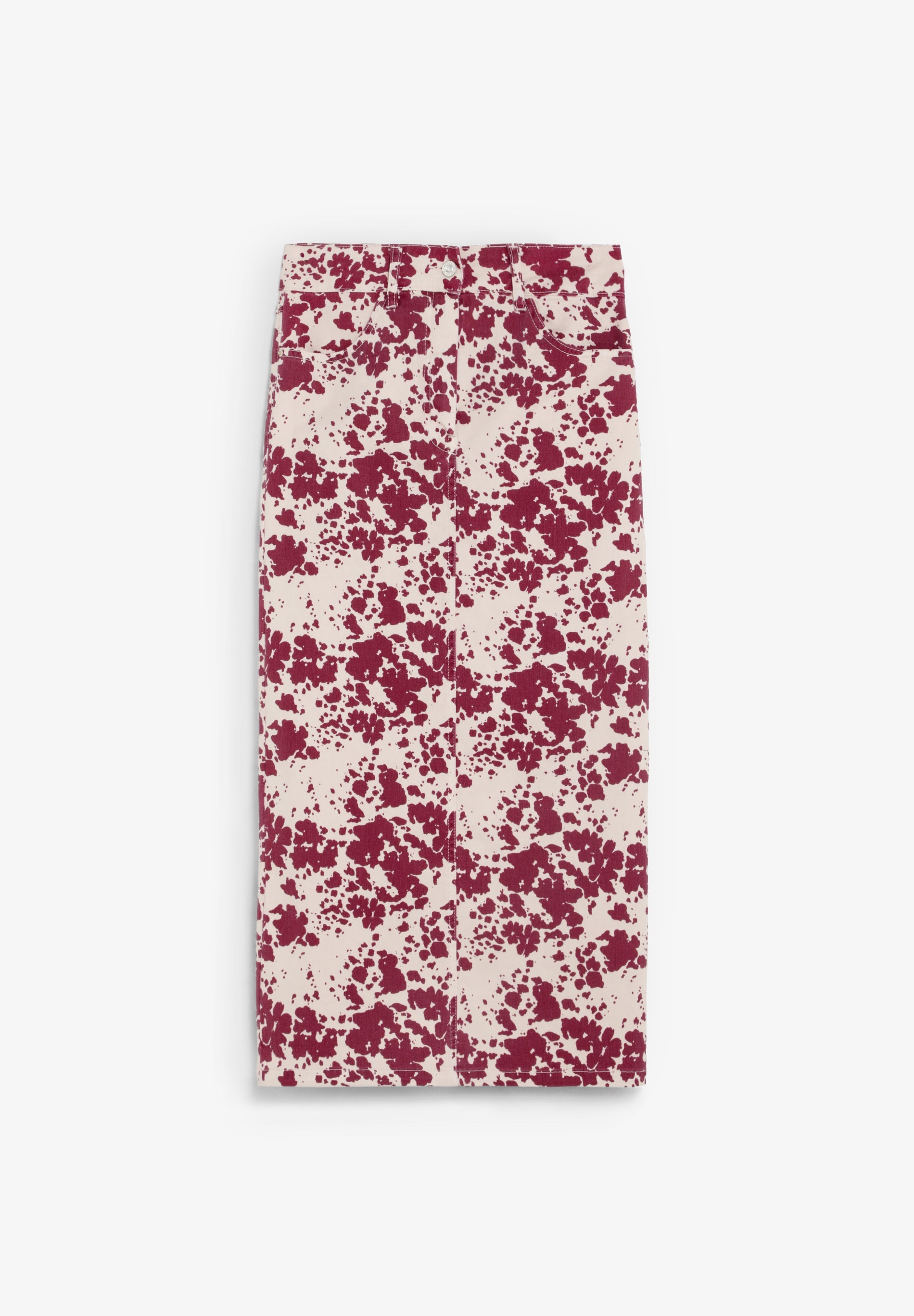 ANIMAL PRINT DENIM SKIRT