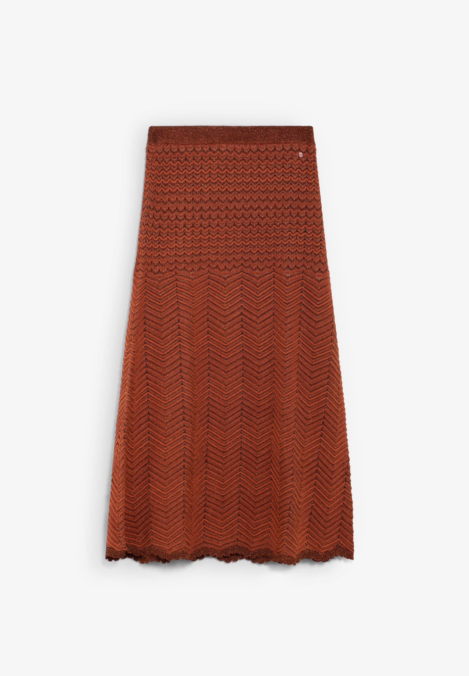 KNIT SKIRT WITH METALLIC THREAD