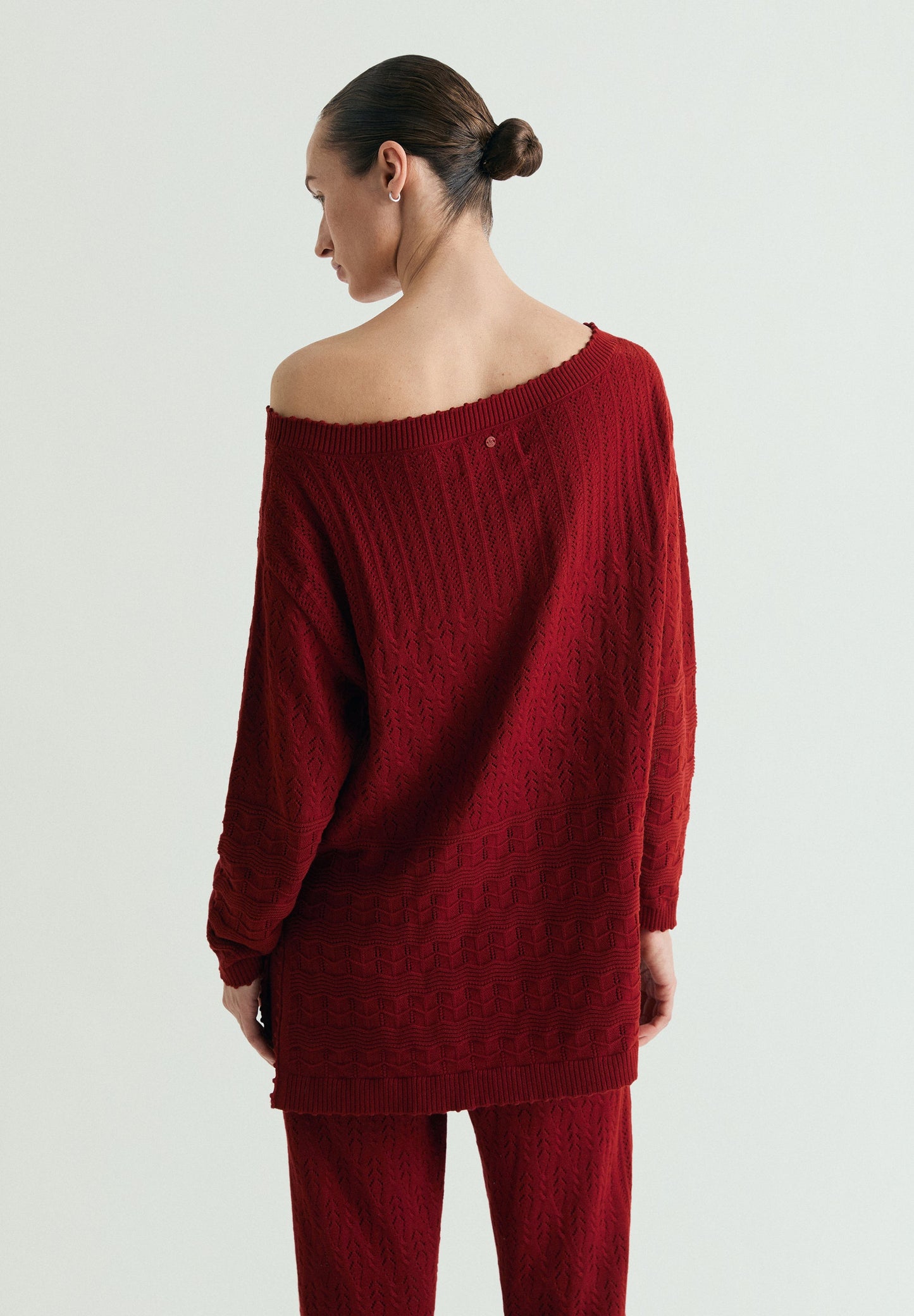 POINTELLE CUT-OUT SWEATER