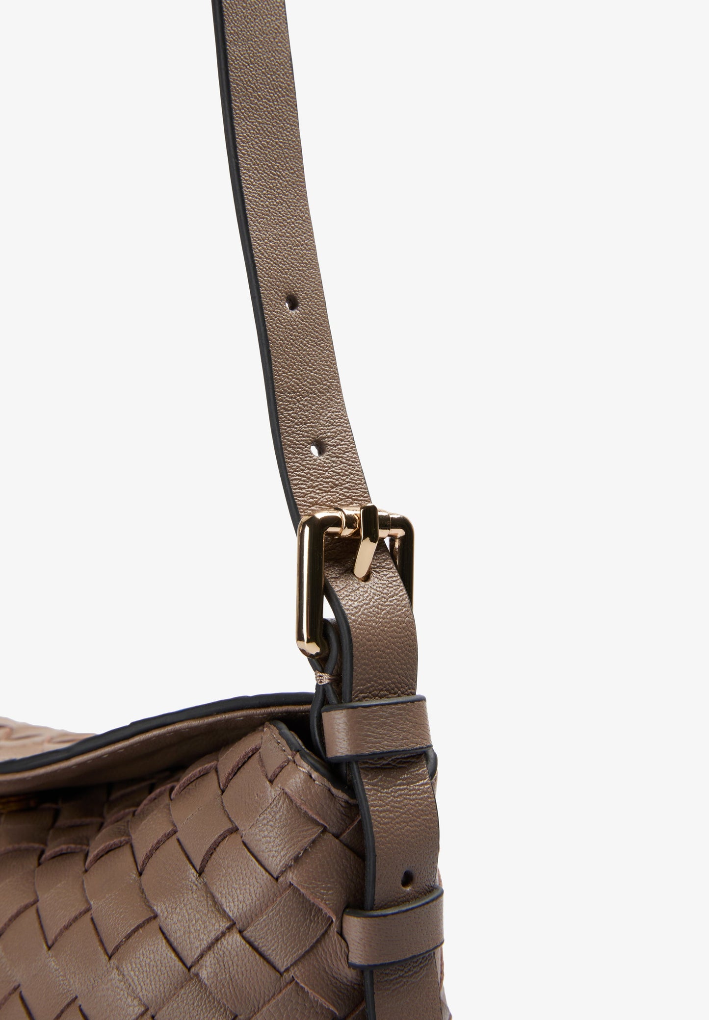 BRAIDED LEATHER CROSSBODY BAG