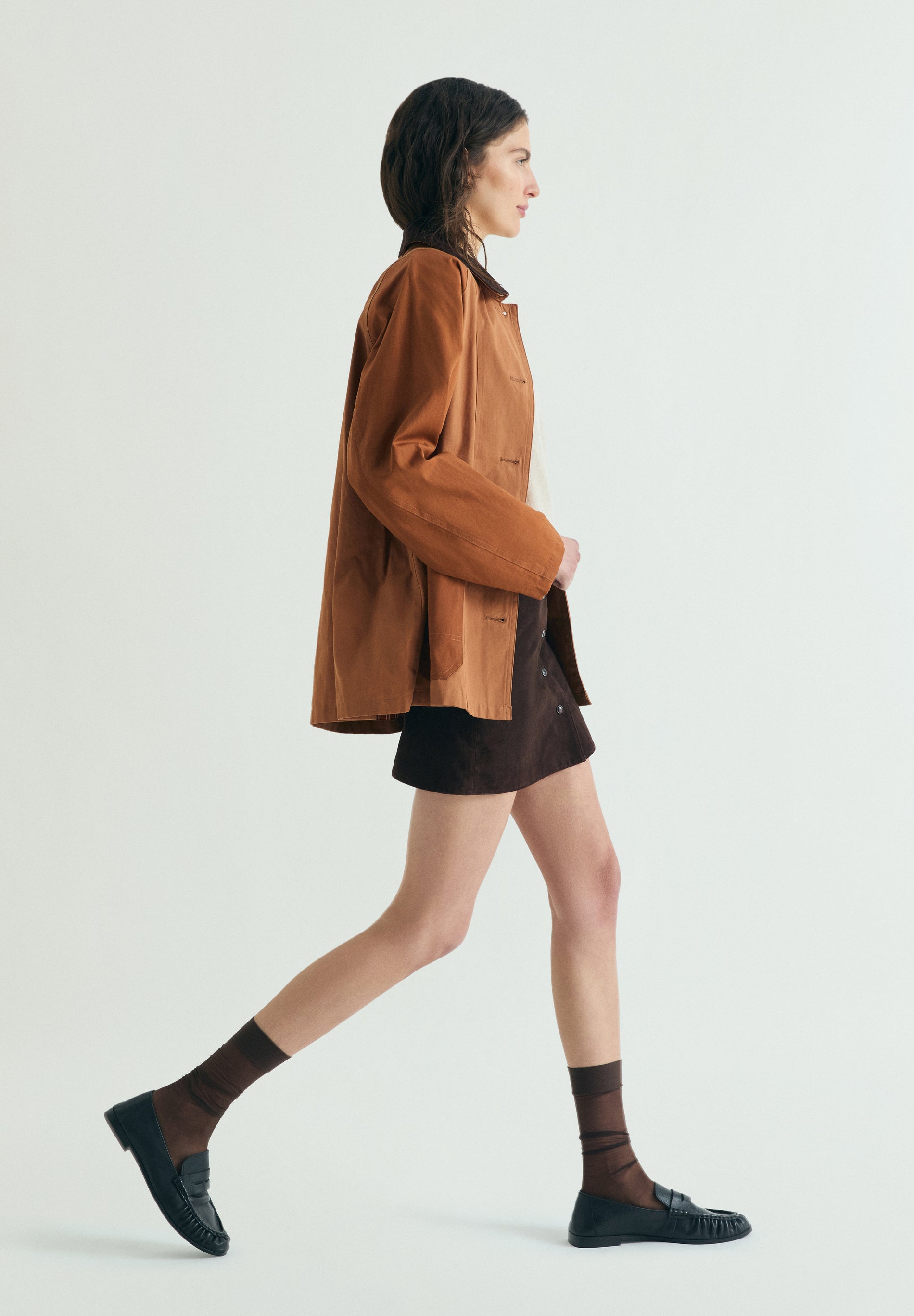 TWO-TONE WAXED JACKET