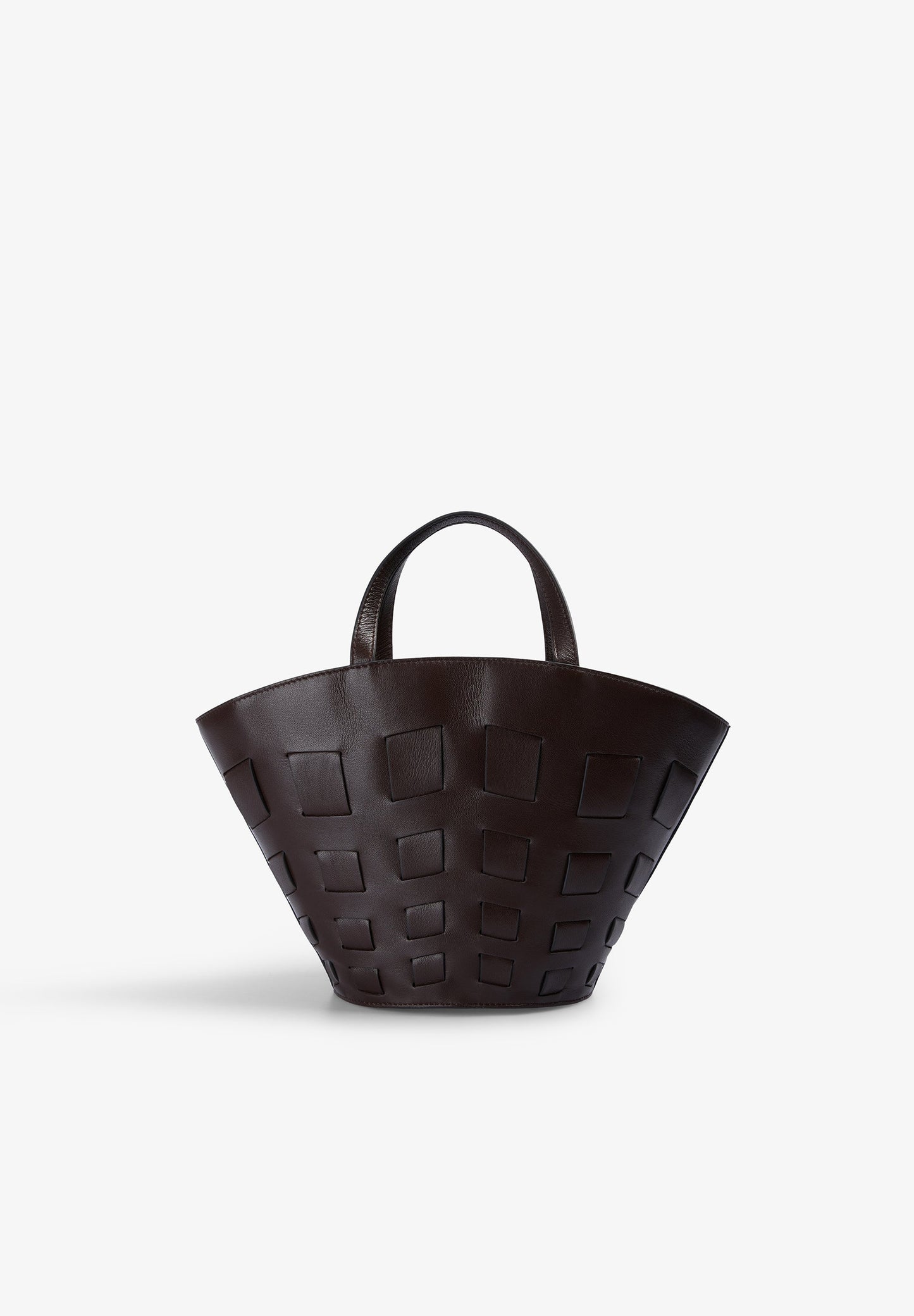 GEOMETRIC LEATHER BAG