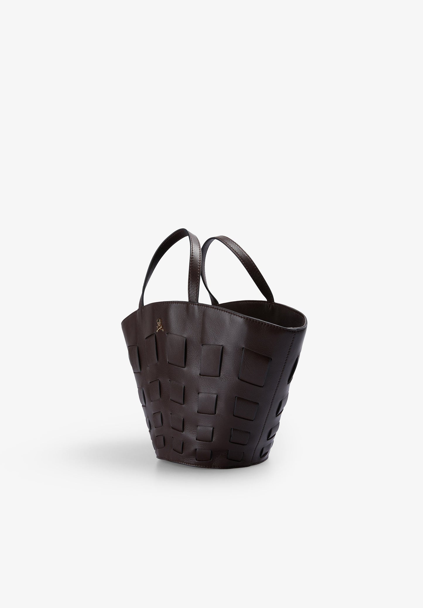 GEOMETRIC LEATHER BAG