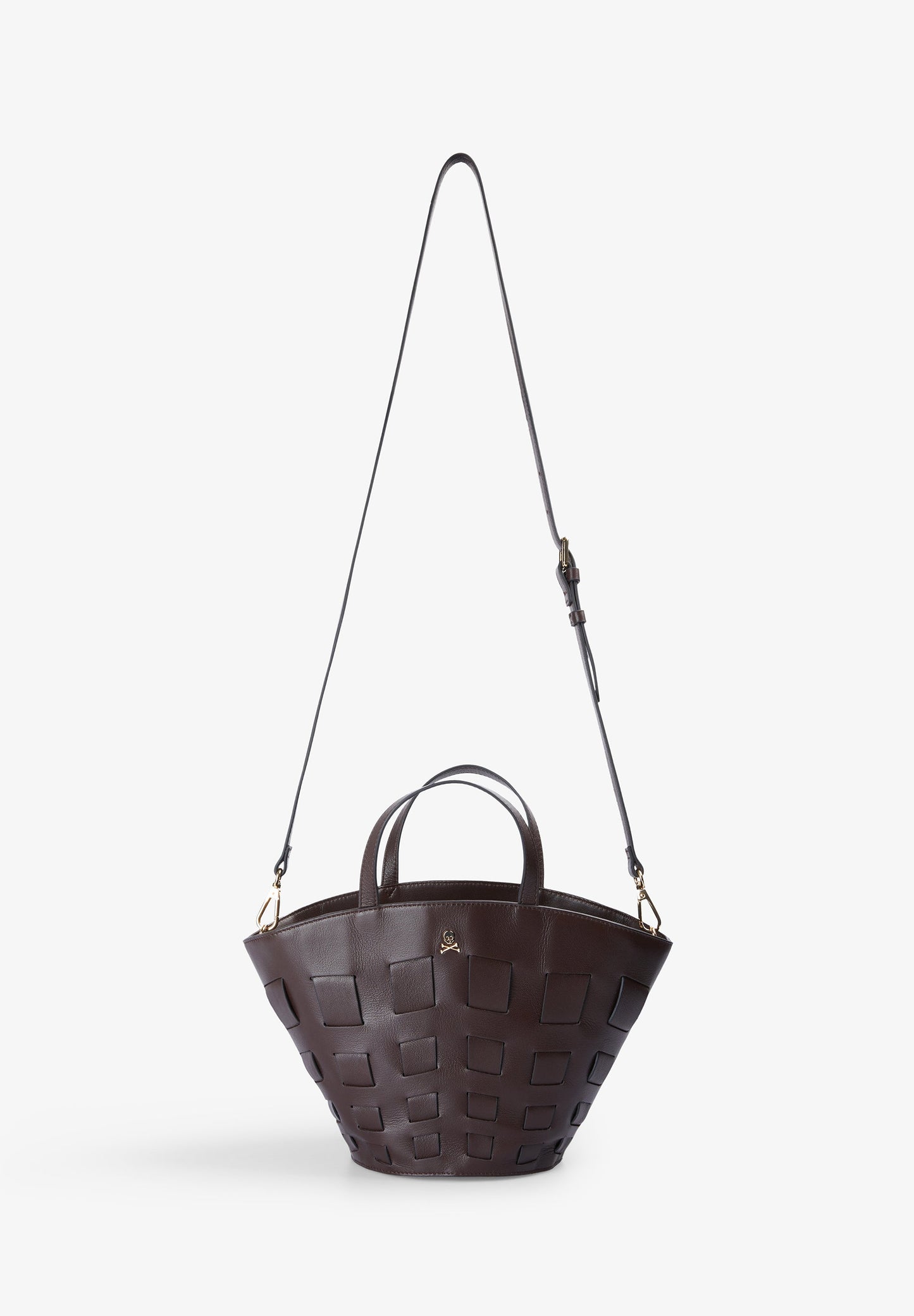 GEOMETRIC LEATHER BAG