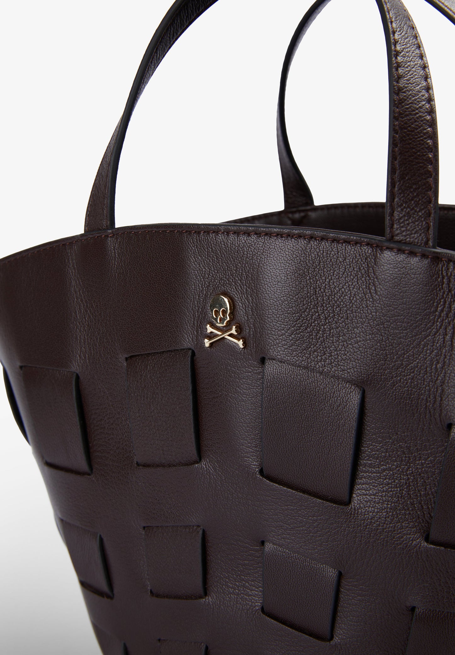 GEOMETRIC LEATHER BAG