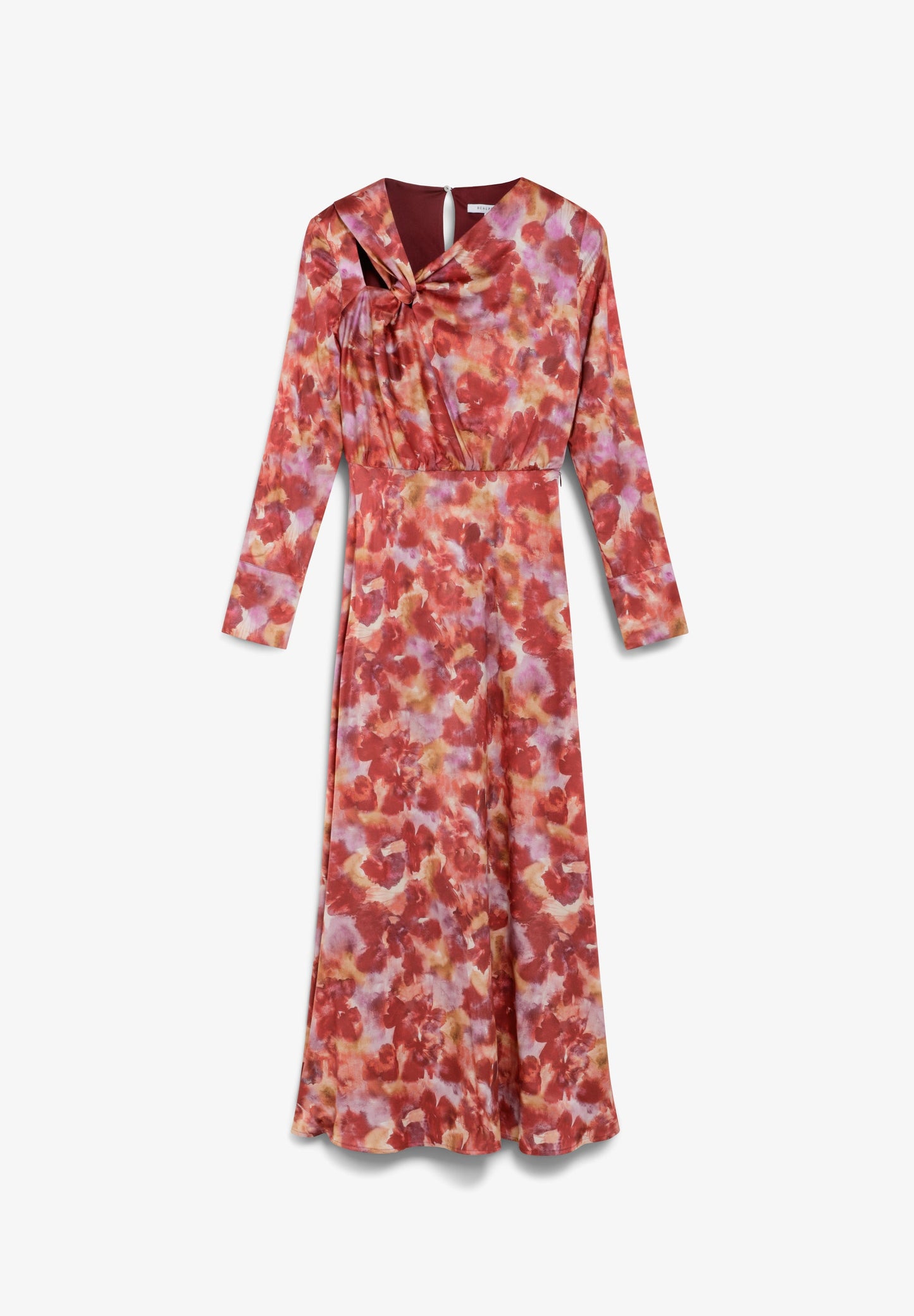 TIE-DYE DRESS WITH CUT-OUTS