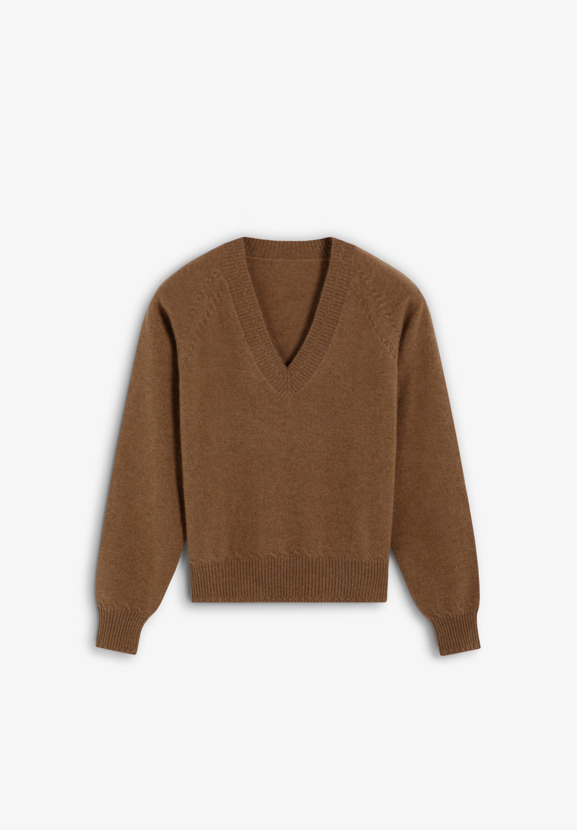 V-NECK 100% CASHMERE SWEATER