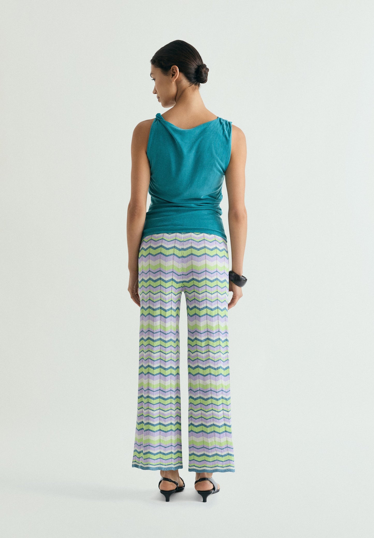 LUREX KNIT TROUSERS