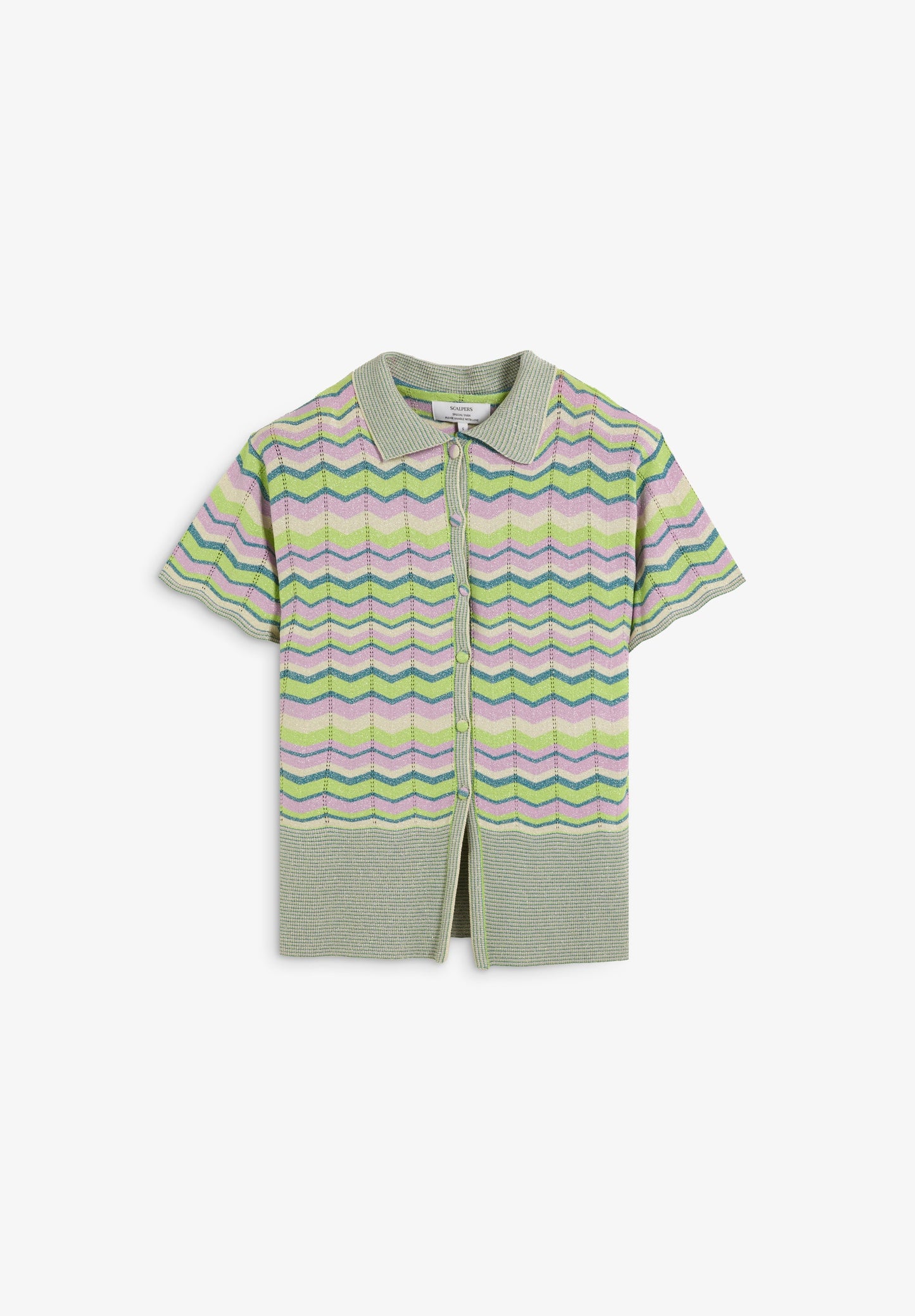 LUREX KNIT POLO SHIRT