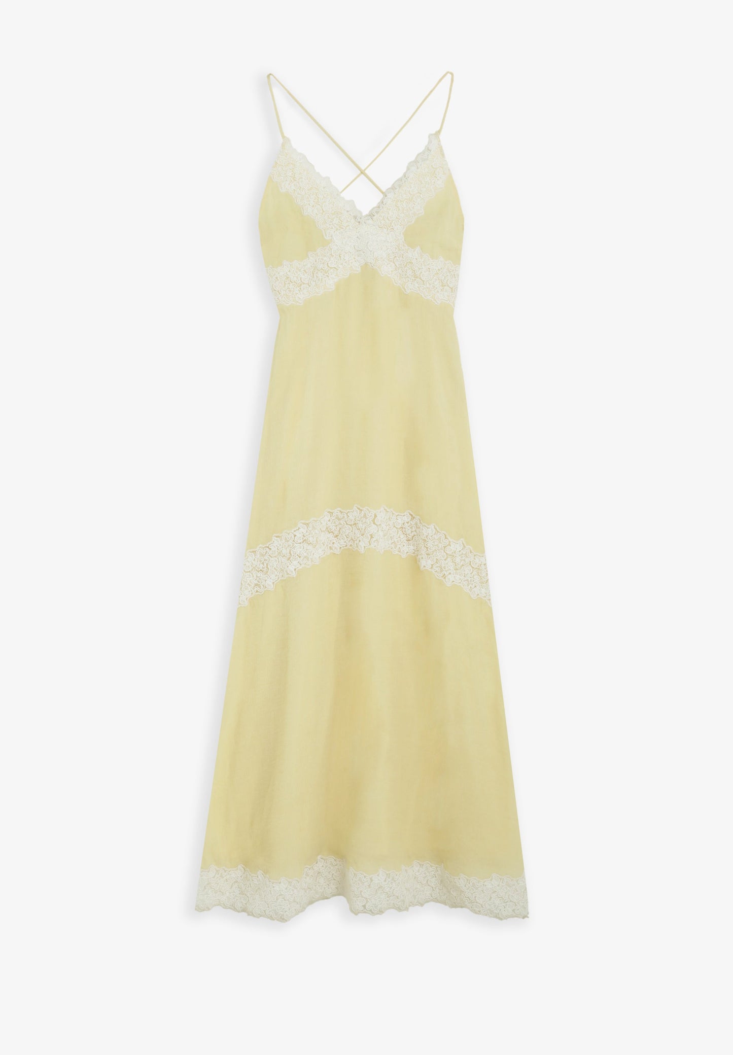 CAMISOLE DRESS WITH LACE DETAIL