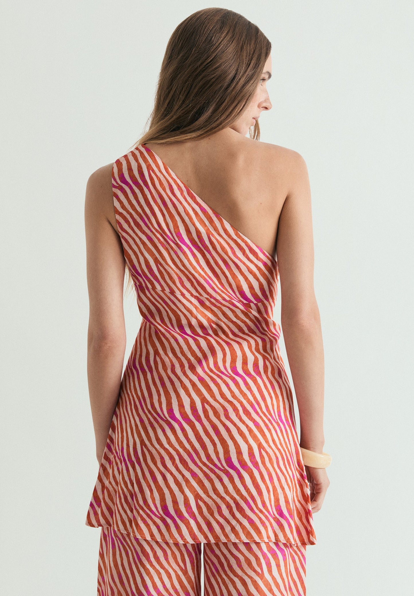 ANIMAL PRINT ASYMMETRIC TOP