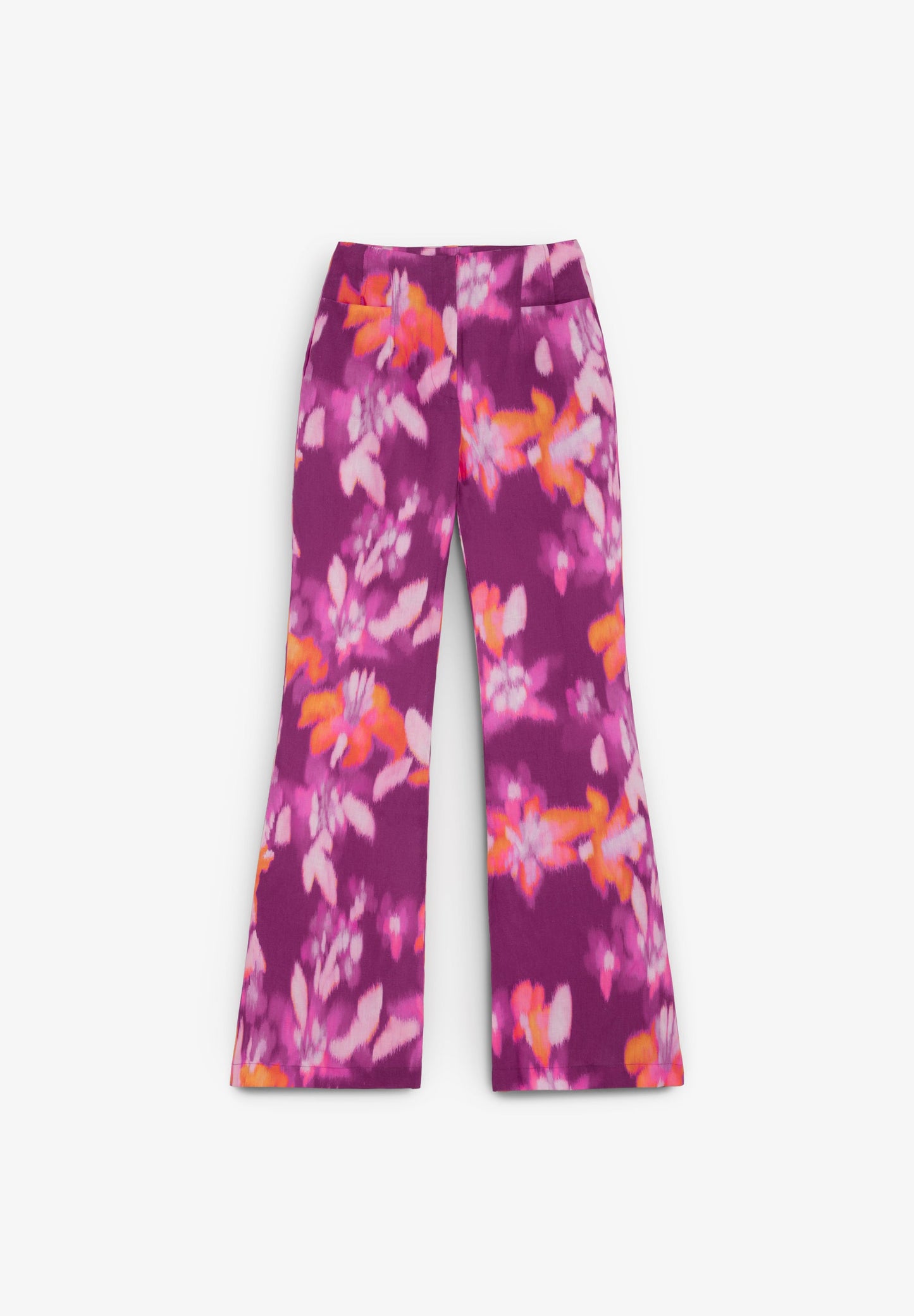 SCPRINT LINEN BOOTCUT PANT