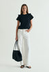 OPENWORK SLEEVE T-SHIRT