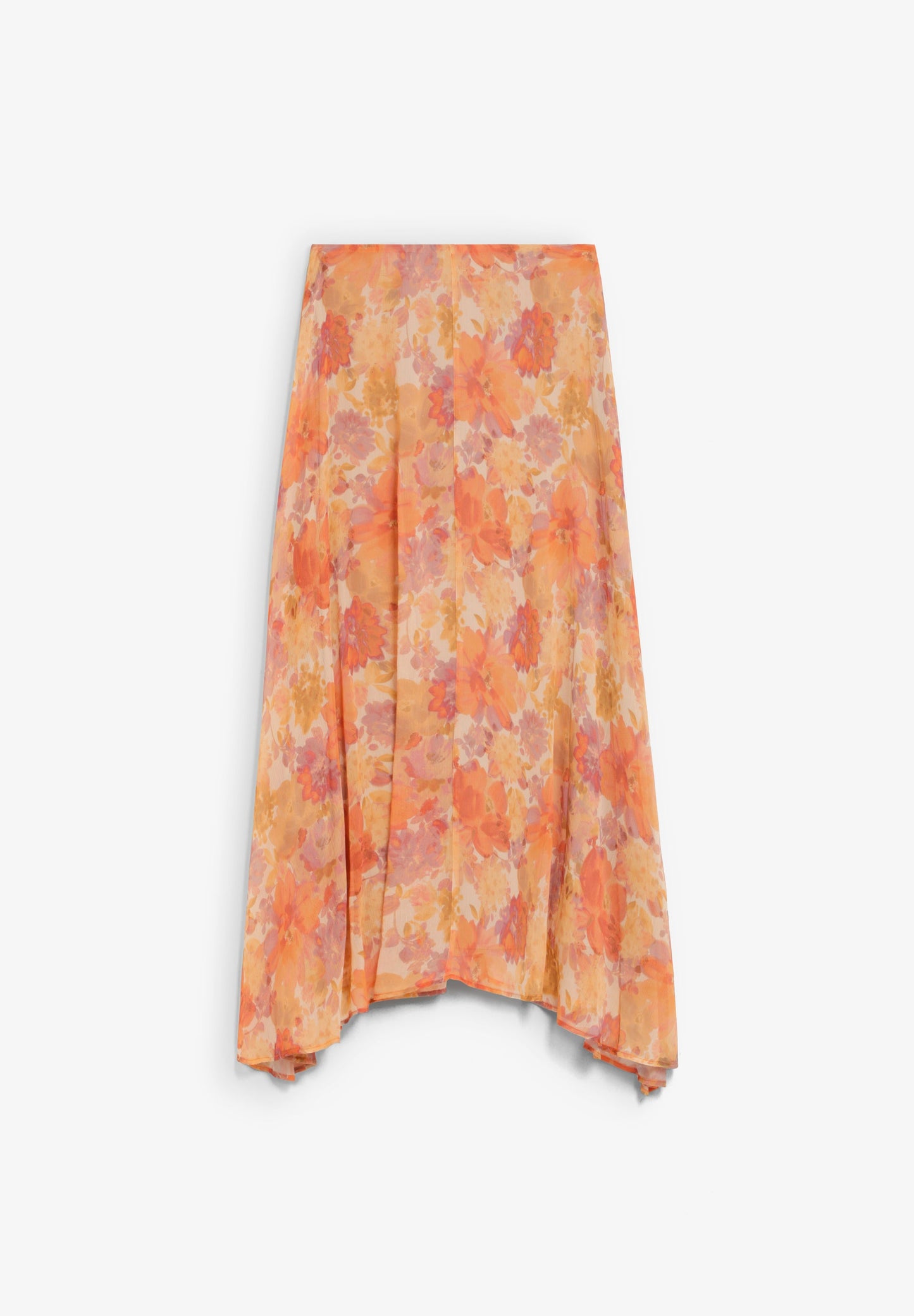 FLORAL MIDI SKIRT