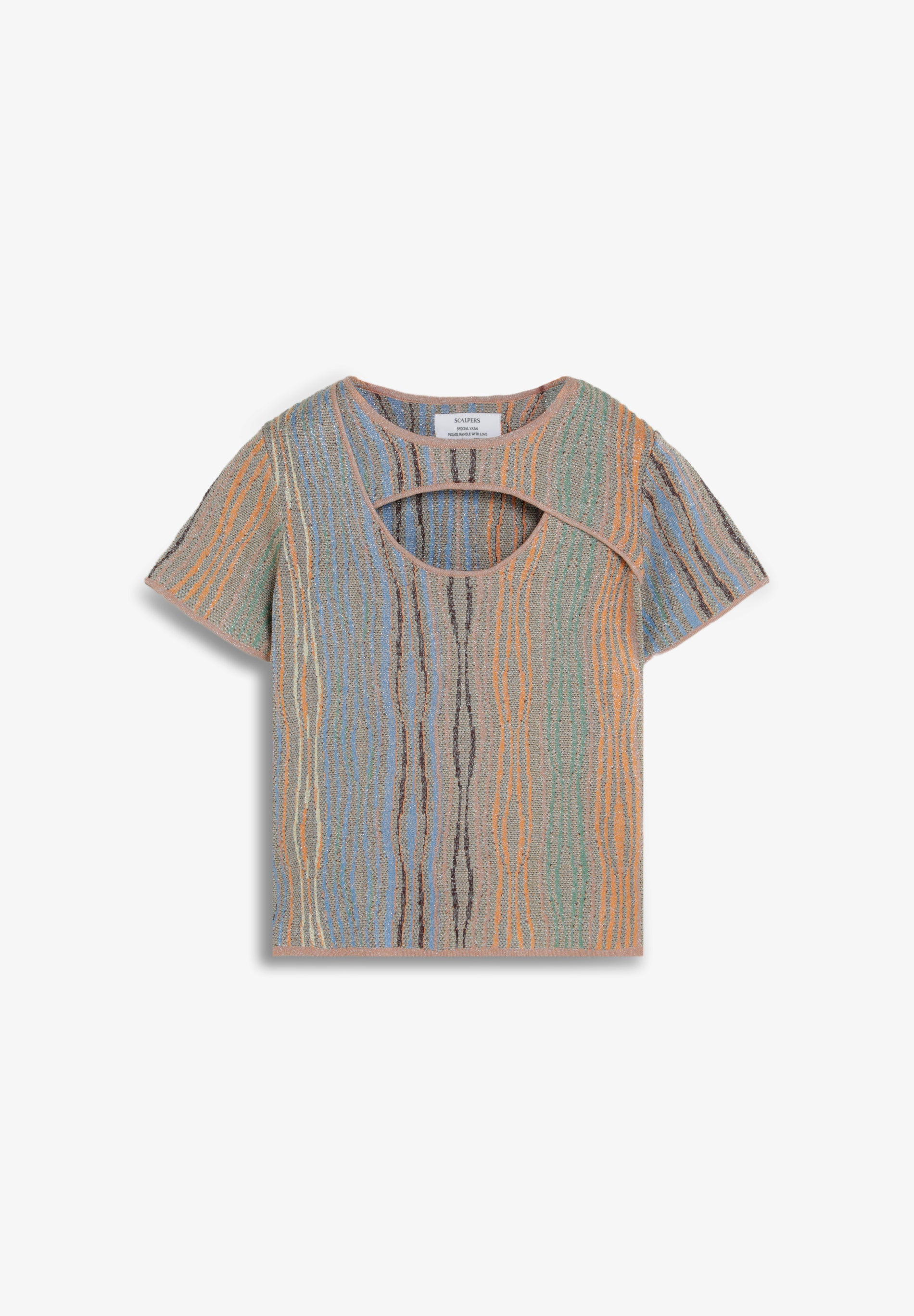 MULTICOLOURED ASYMMETRIC TOP