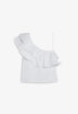 ASYMMETRIC RUFFLE T-SHIRT