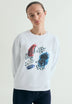 PRINTED SKULL SWEATSHIRT