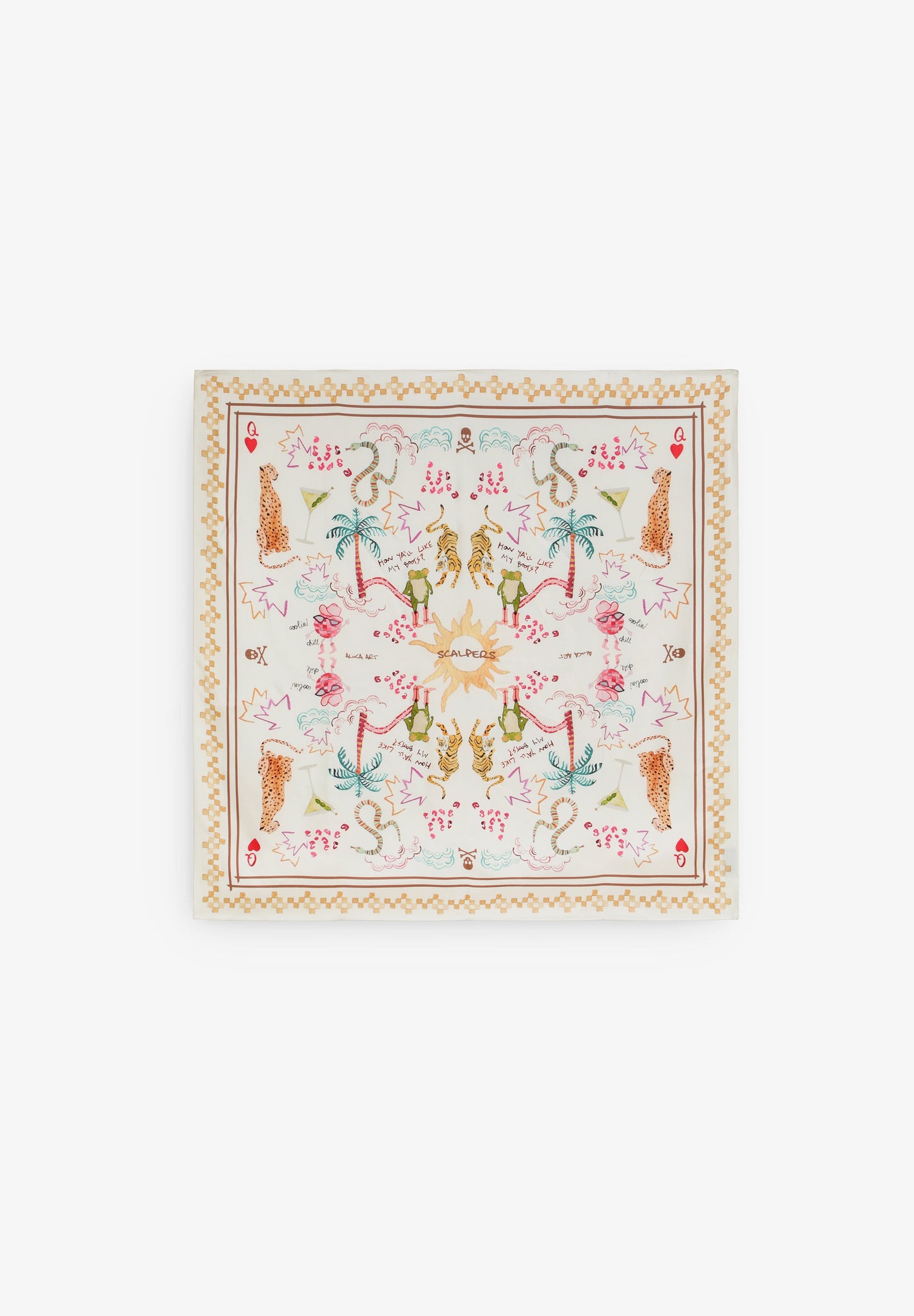 100% SILK PRINTED HANDKERCHIEF