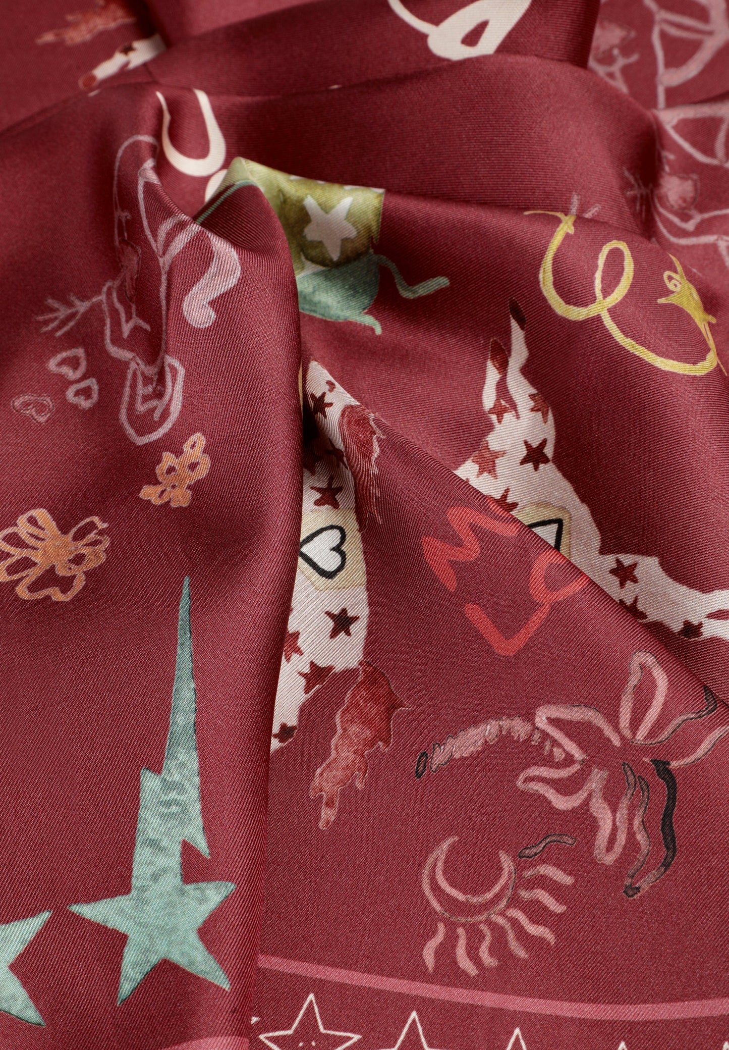 100% SILK PRINTED HANDKERCHIEF