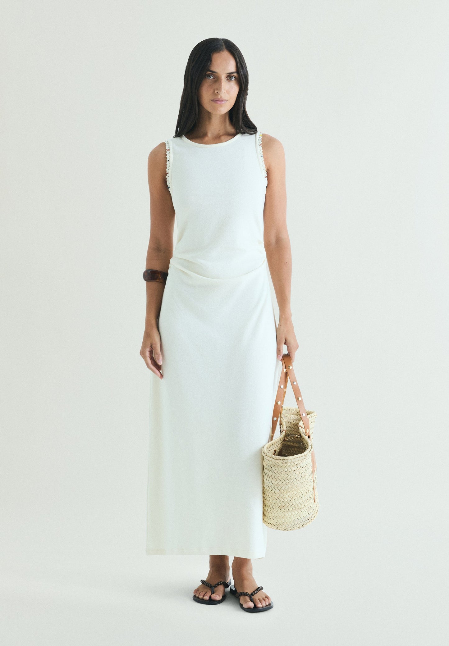 MIDI DRESS WITH COLLAR