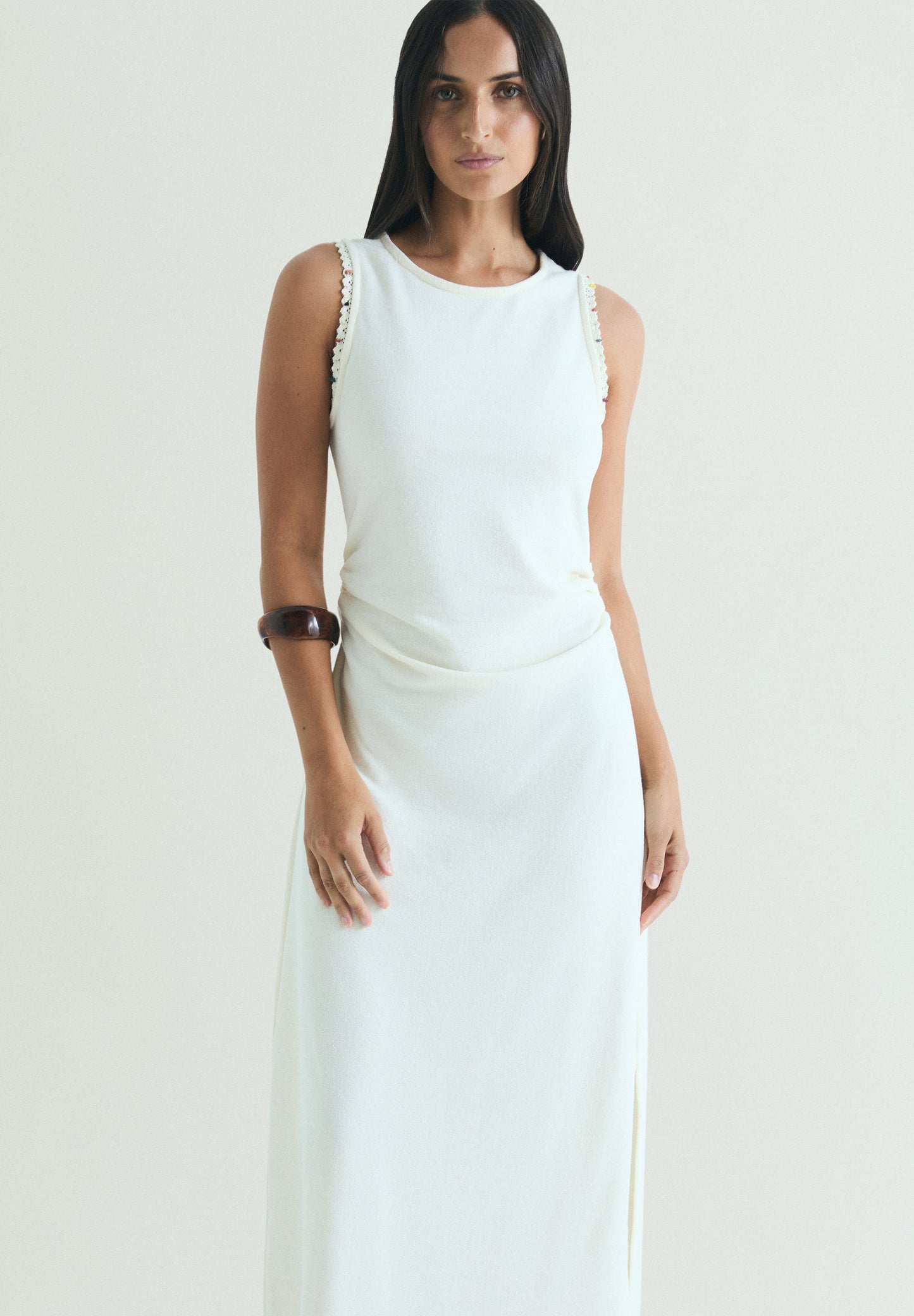 MIDI DRESS WITH COLLAR