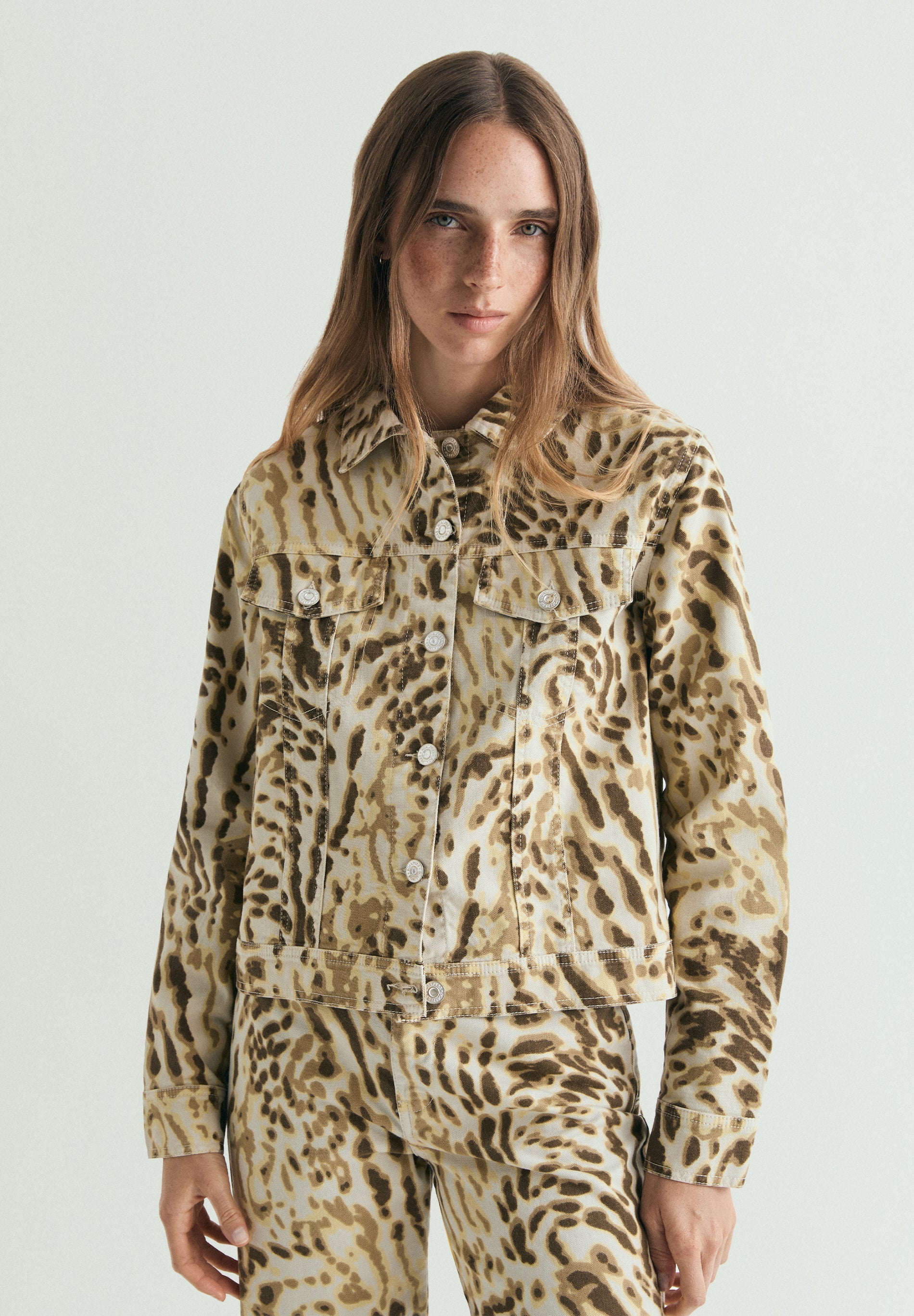 SCBAMBU PRINT DENIM JACKET