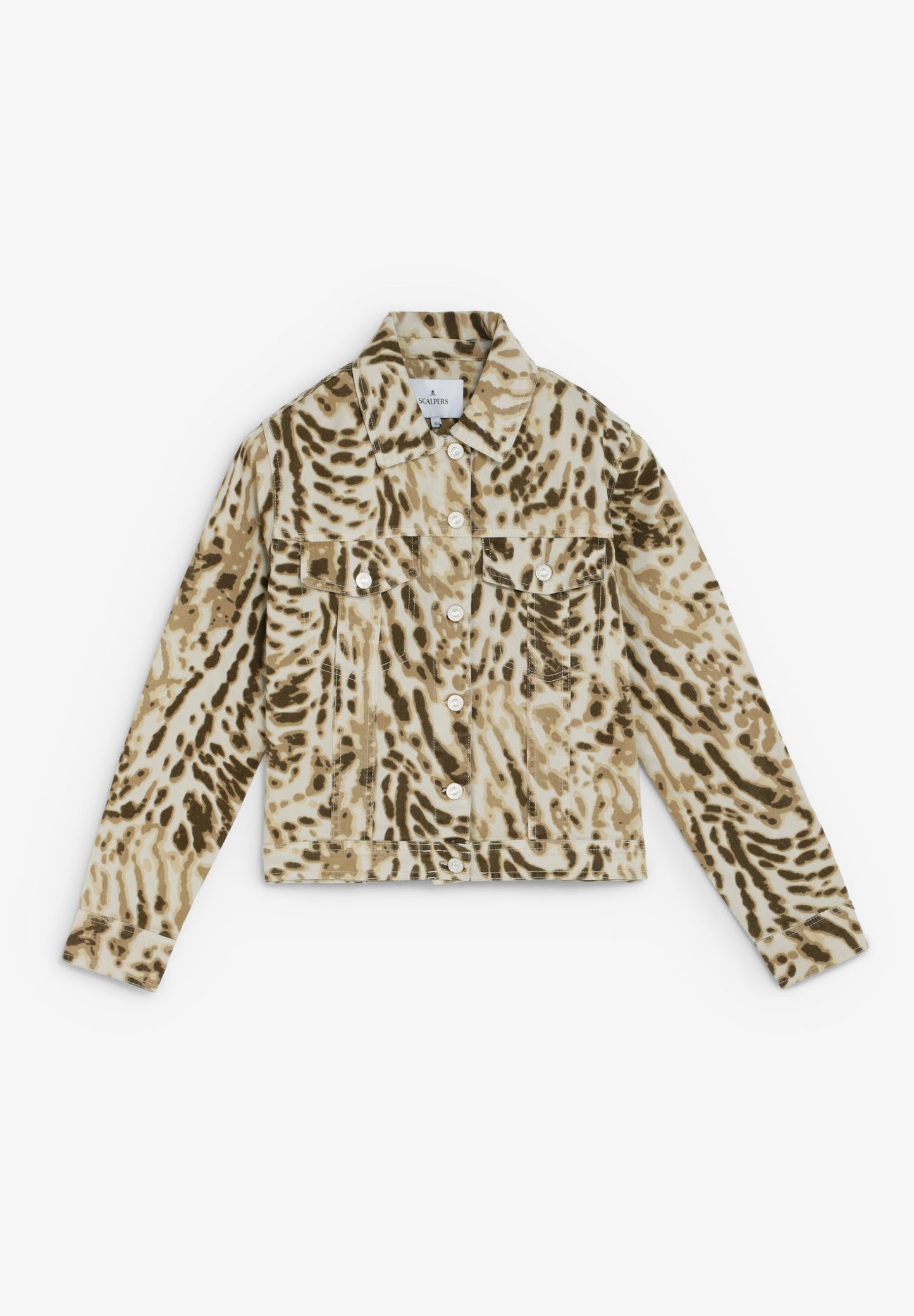 ANIMAL PRINT DENIM JACKET