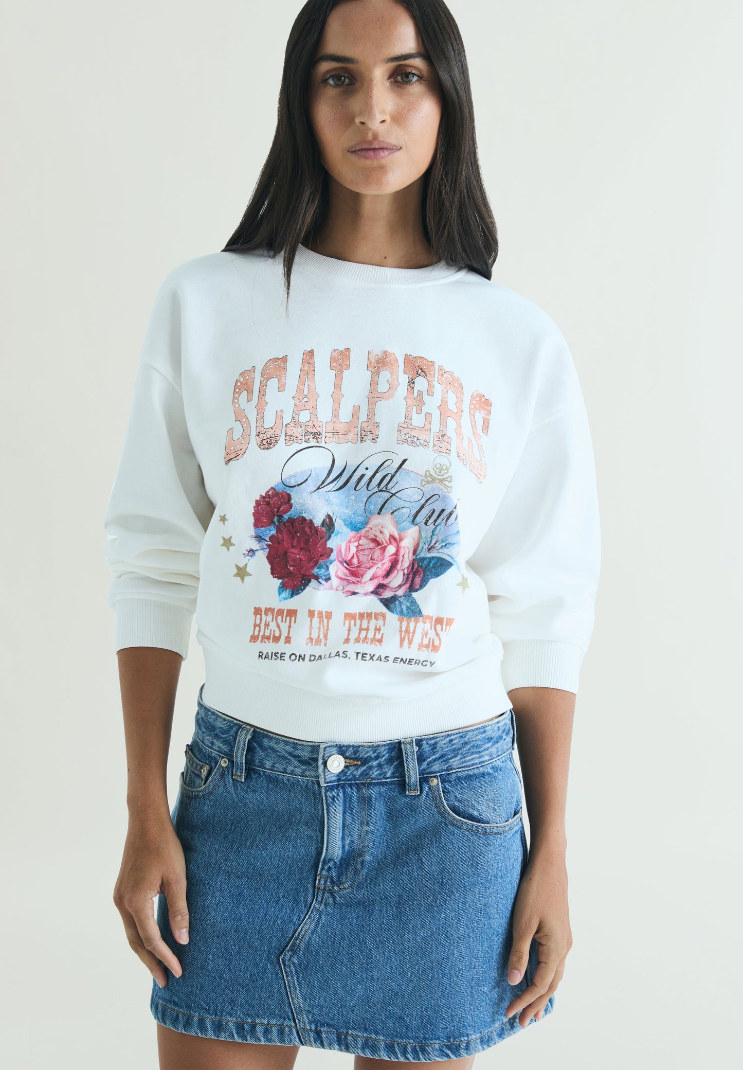 SWEATSHIRT WITH FRONT PRINT