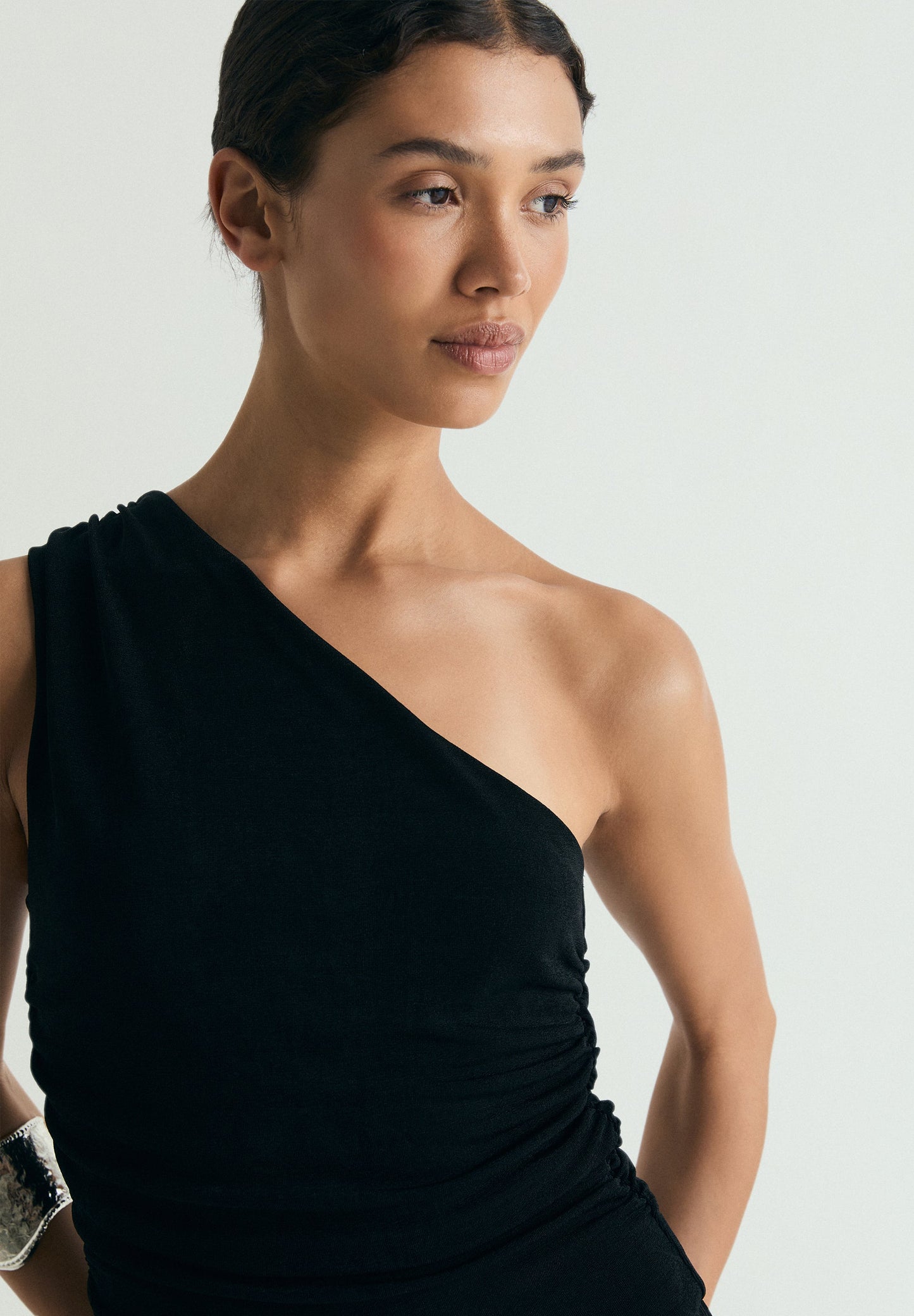 SCASY DRAPPED JERSEY JUMPSUIT