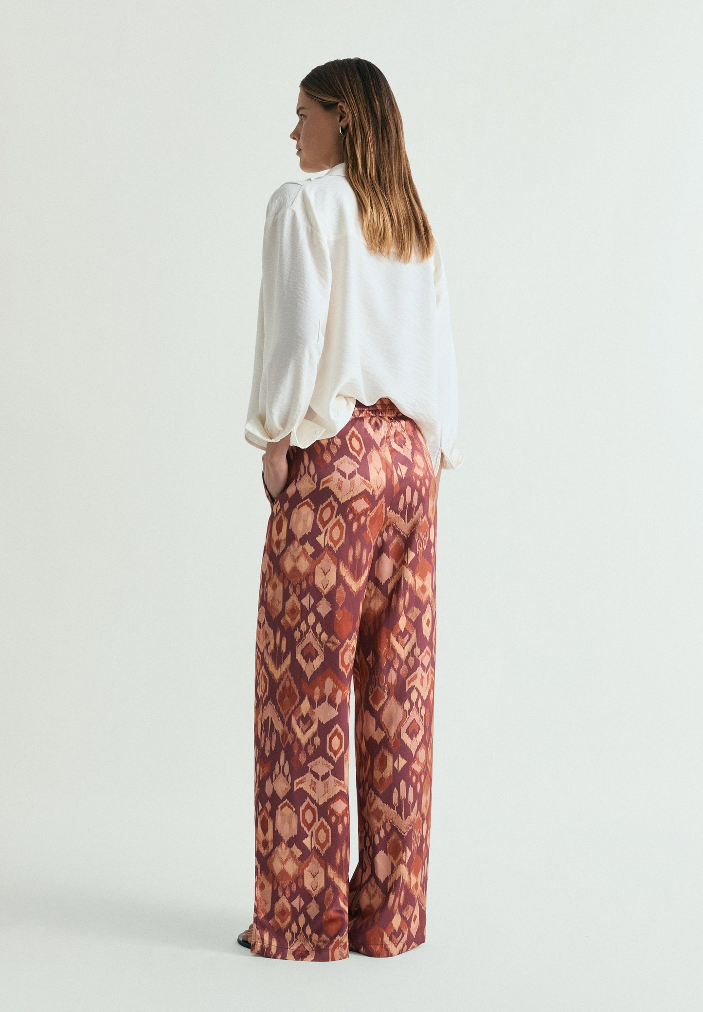 FLOWING PRINTED TROUSERS