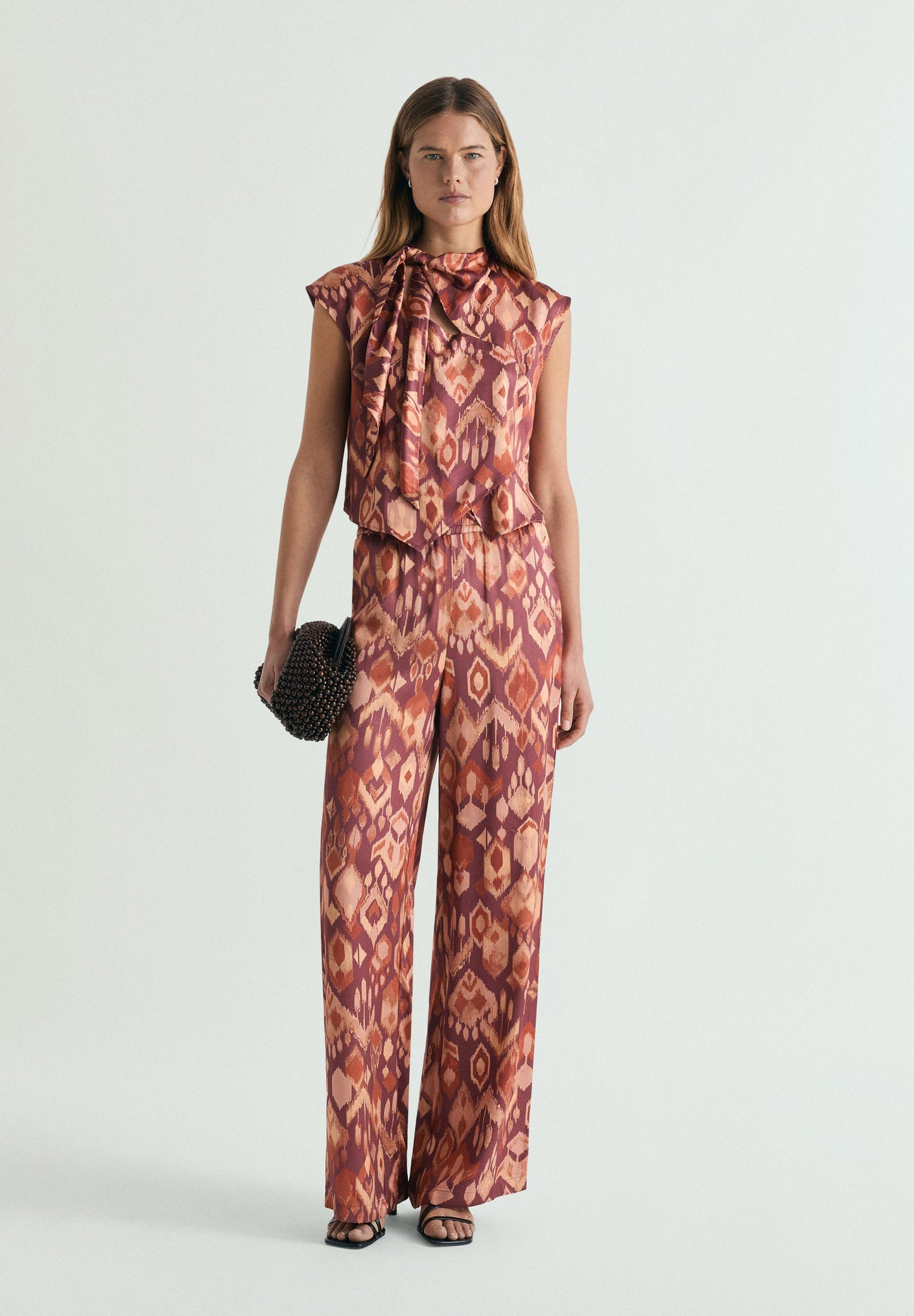 FLOWING PRINTED TROUSERS