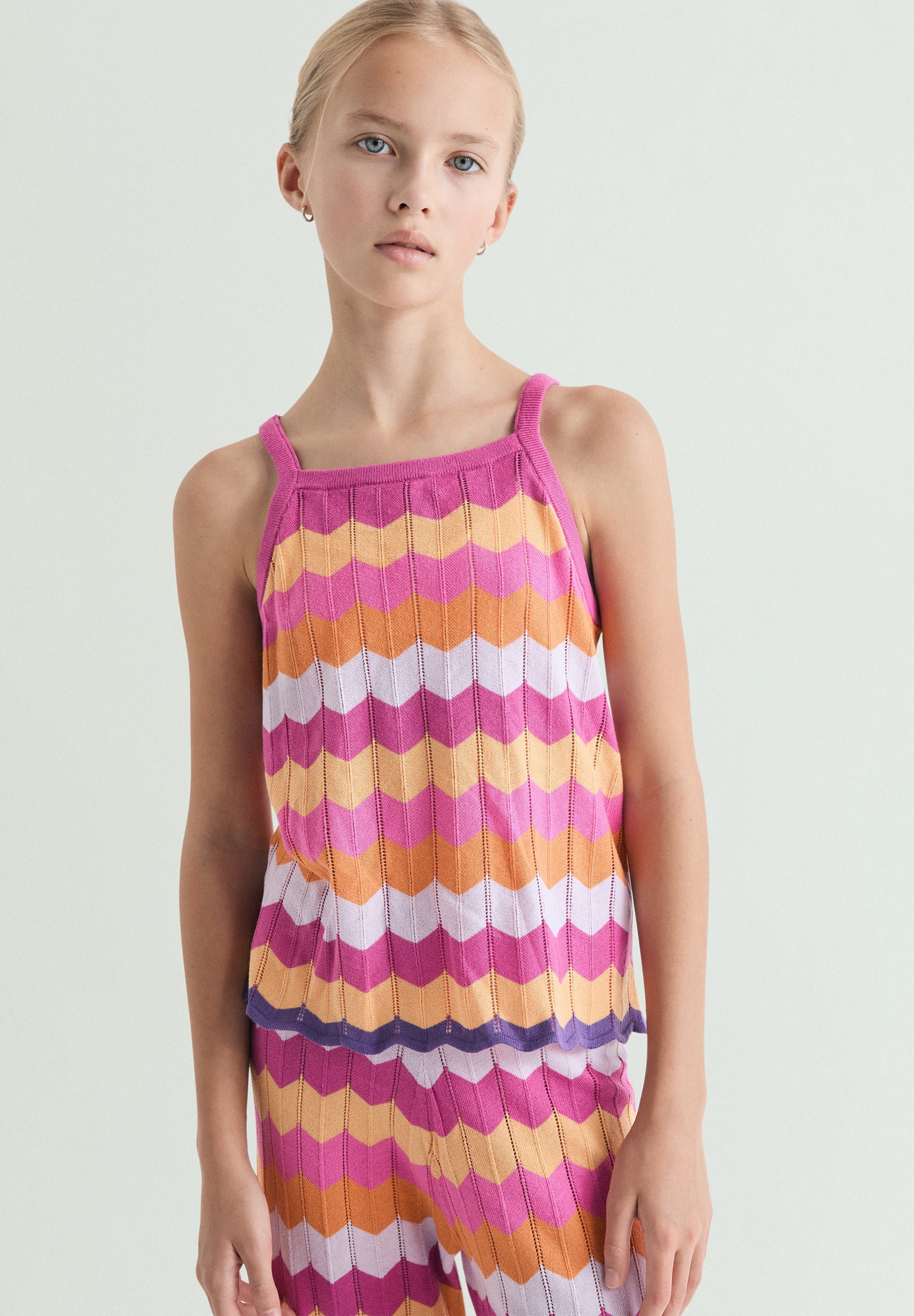 MULTICOLOURED KNIT TOP