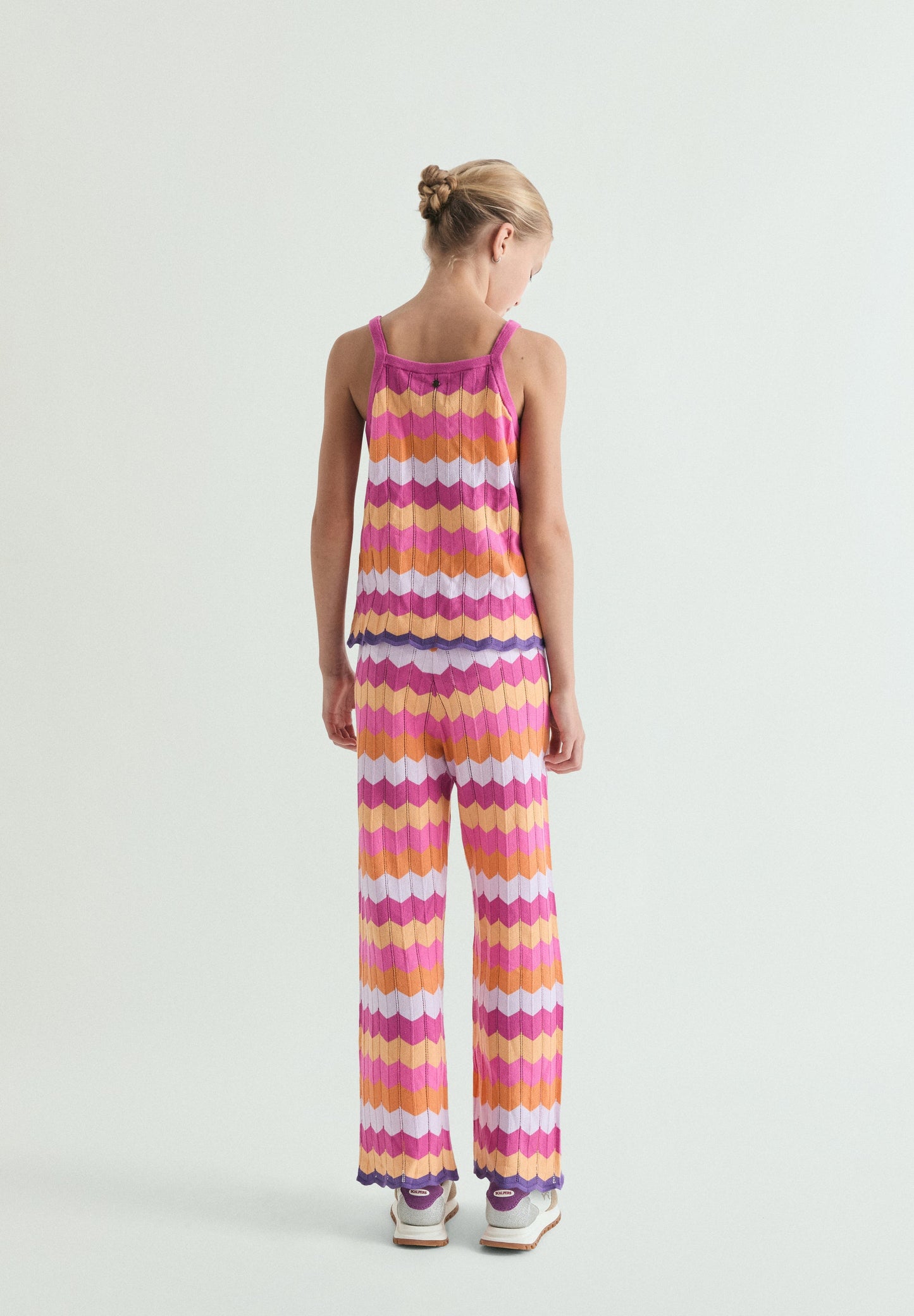 MULTICOLOURED KNIT TROUSERS