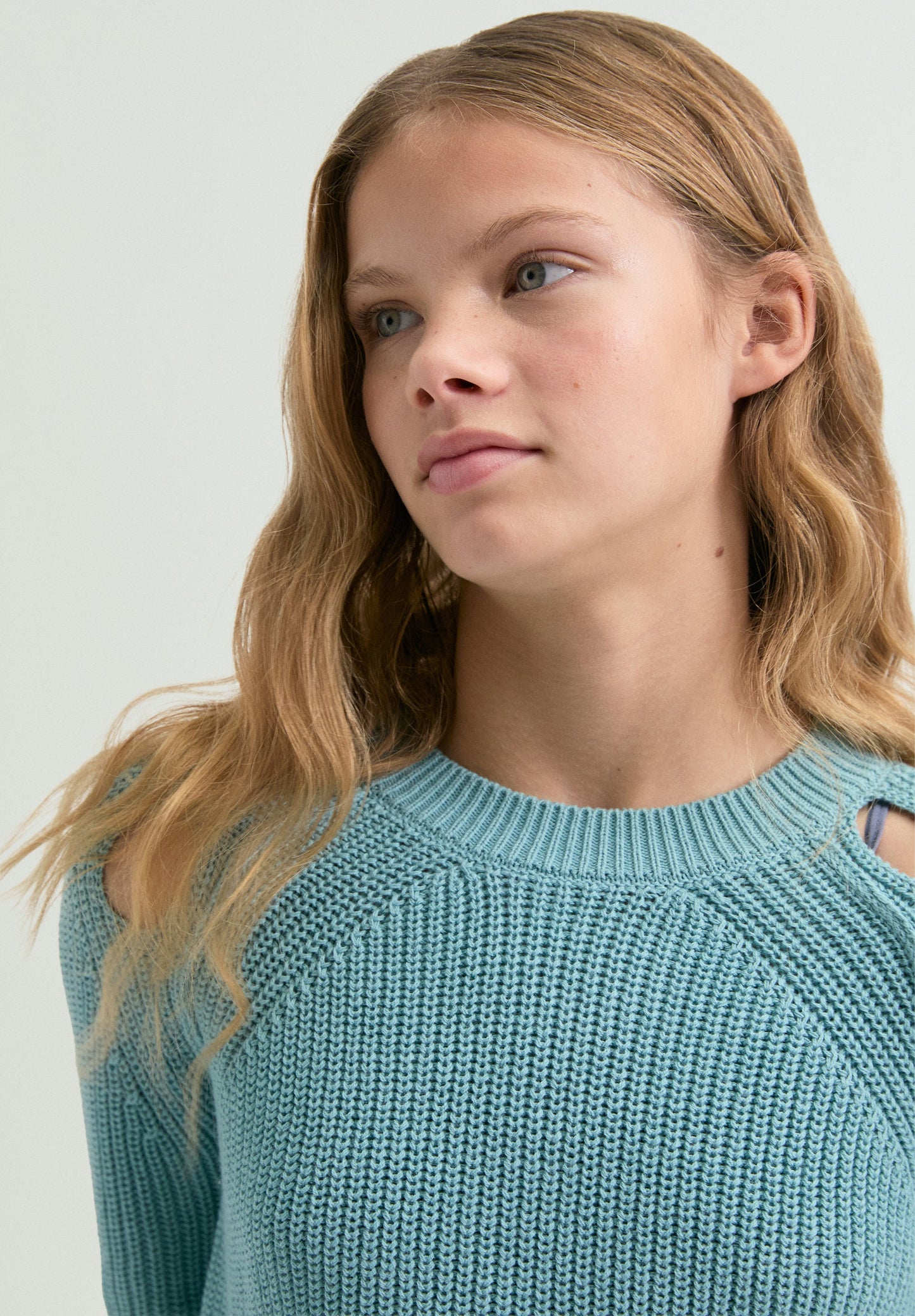 KNIT SWEATER WITH CUT-OUTS