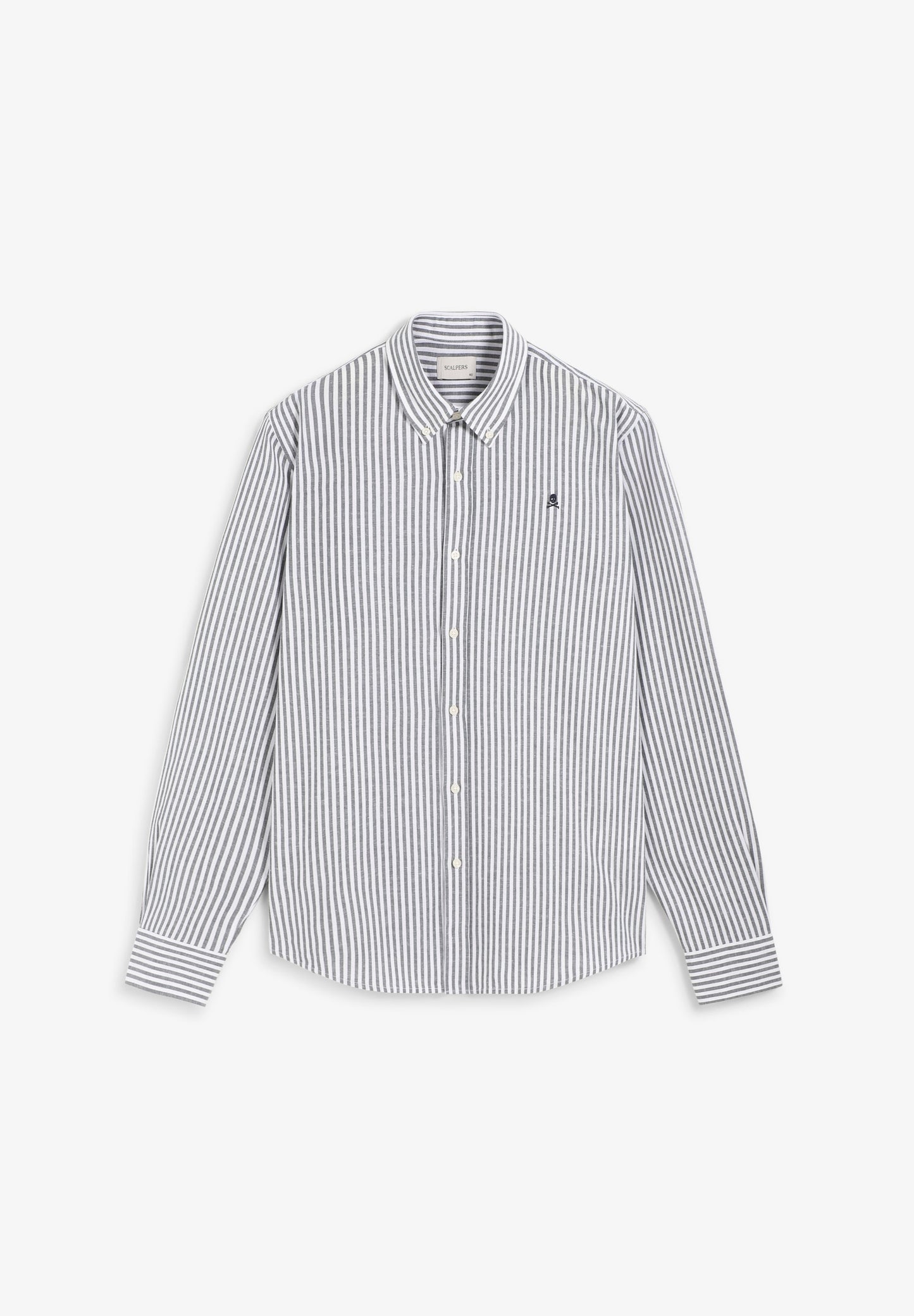COTTON AND LINEN OXFORD SHIRT