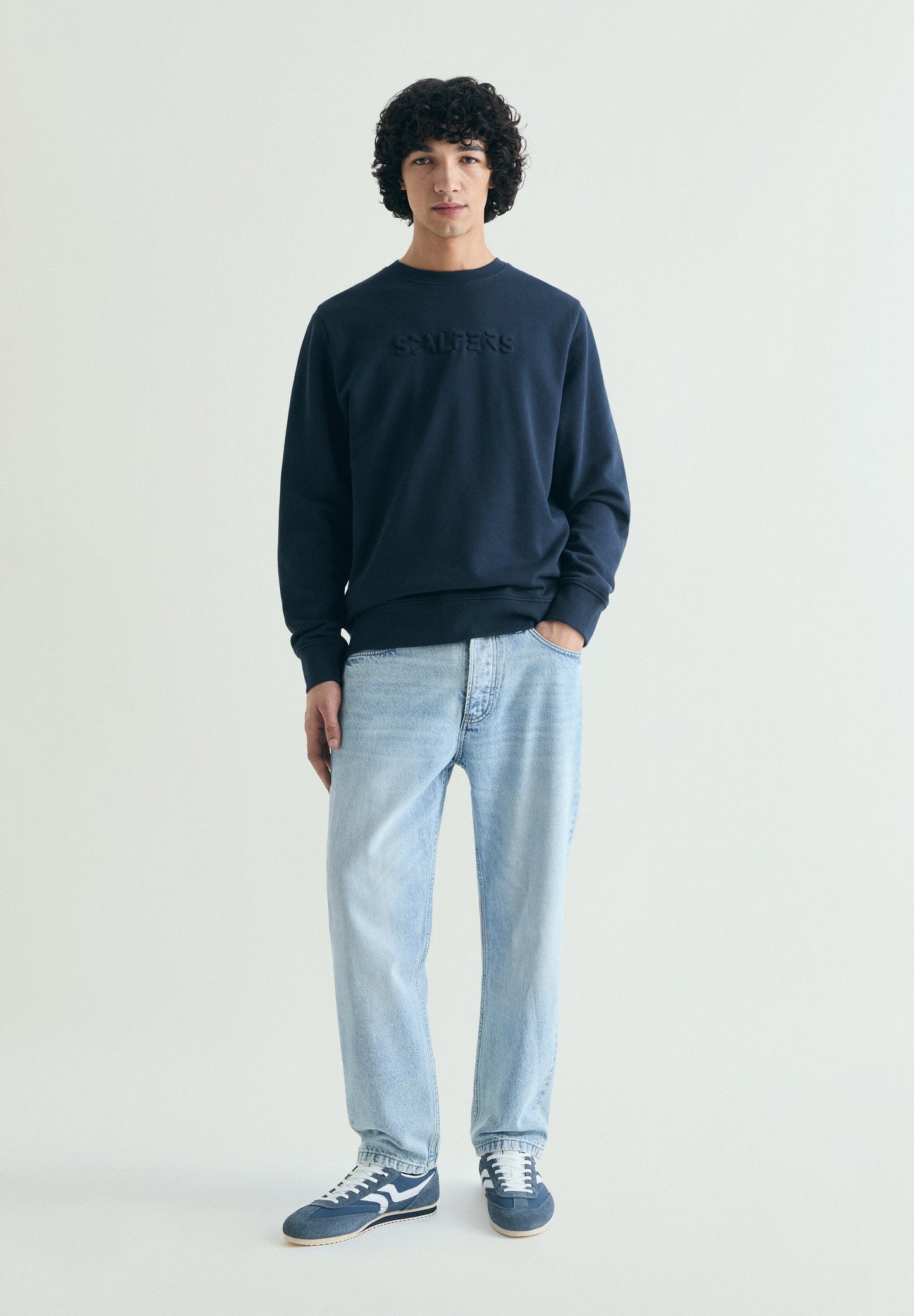 SWEATSHIRT WITH EMBOSSED SKULL