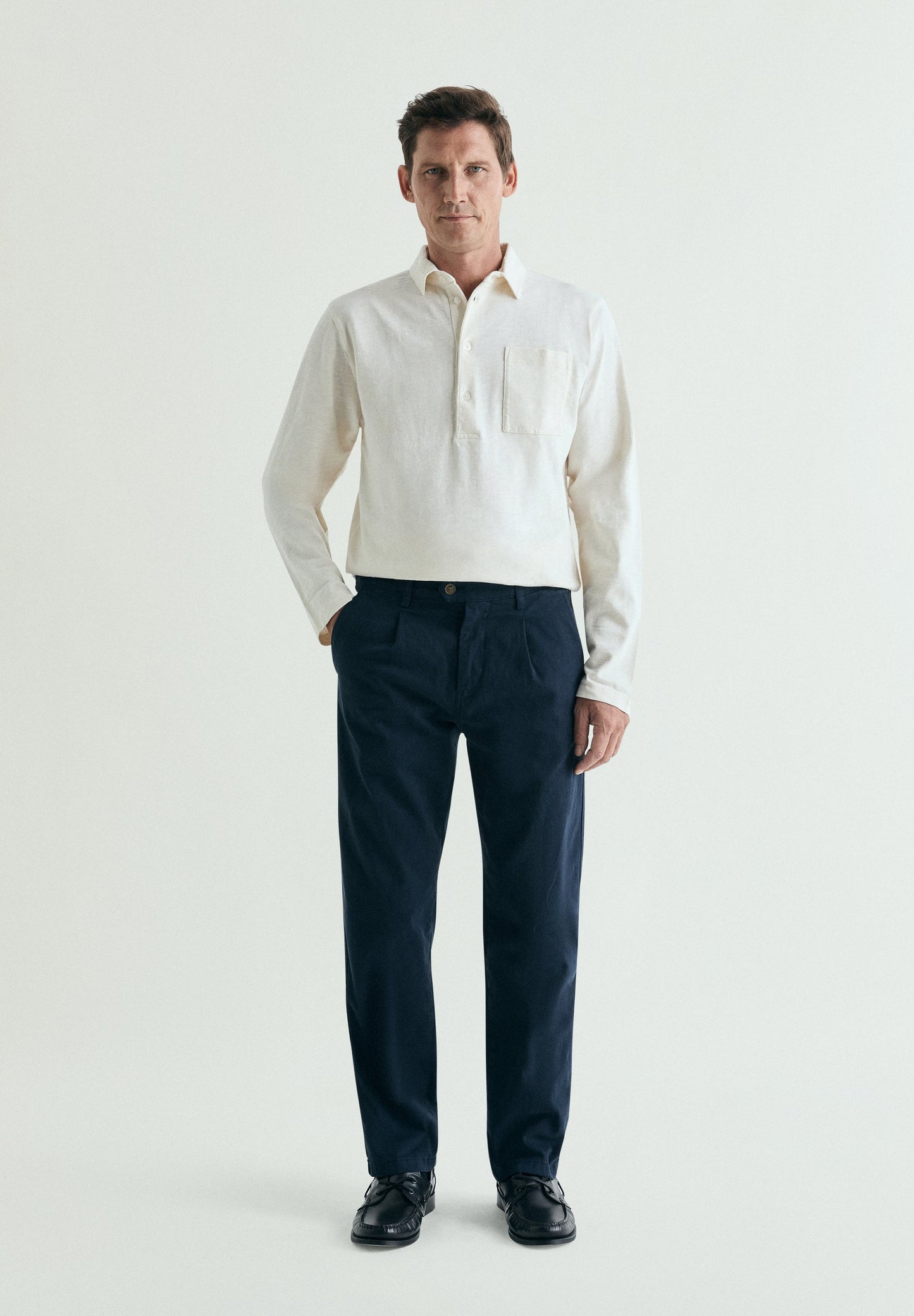 COTTON POLO SHIRT WITH POCKET