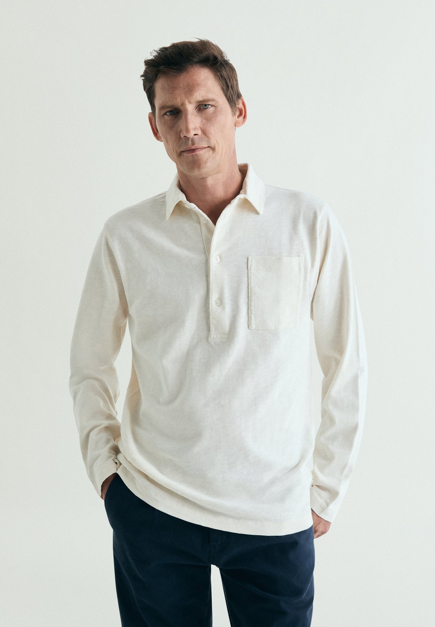 COTTON POLO SHIRT WITH POCKET