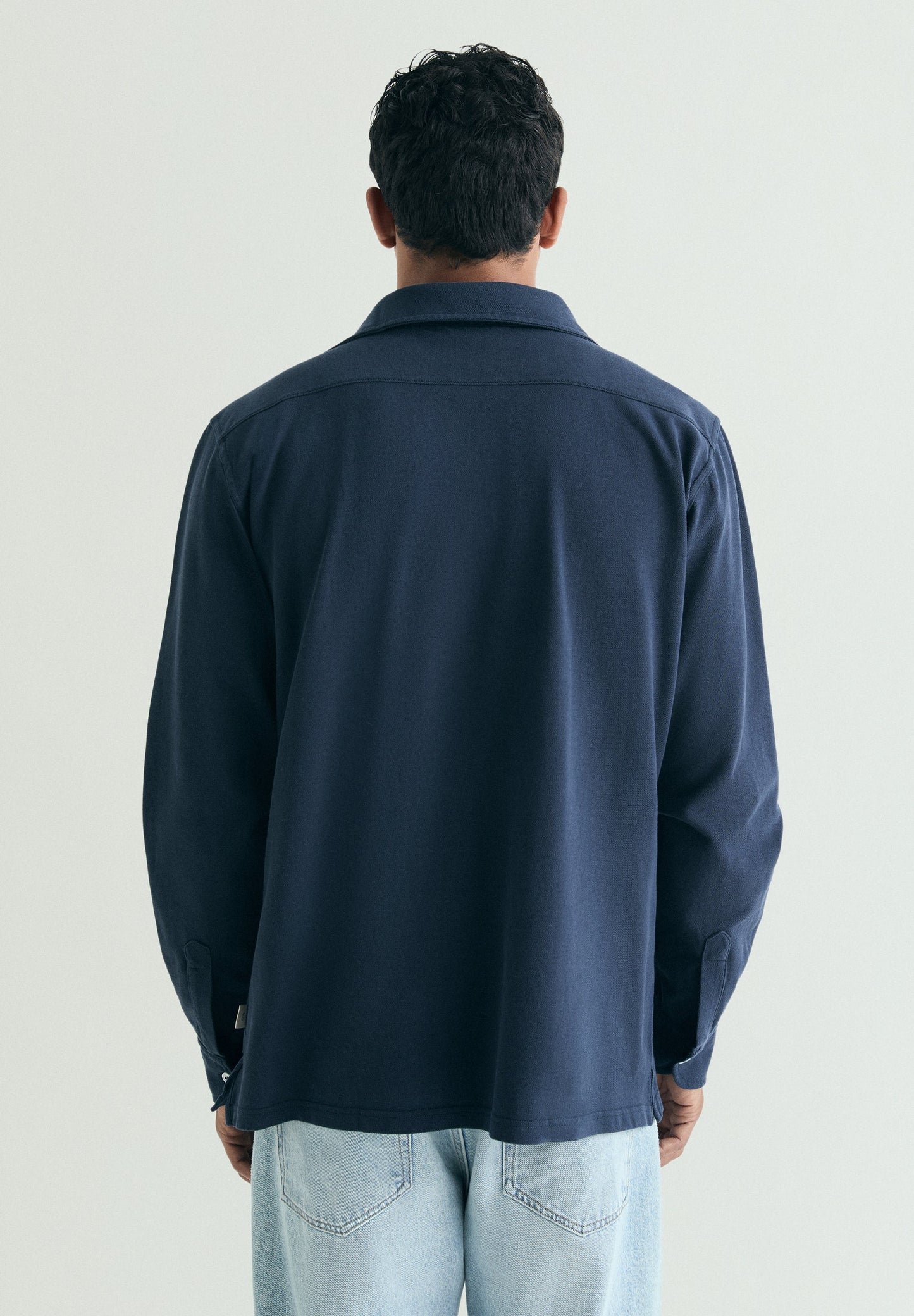 LONG SLEEVE COTTON POLO SHIRT