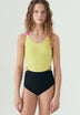 CONTRAST THREE-TONE SWIMSUIT
