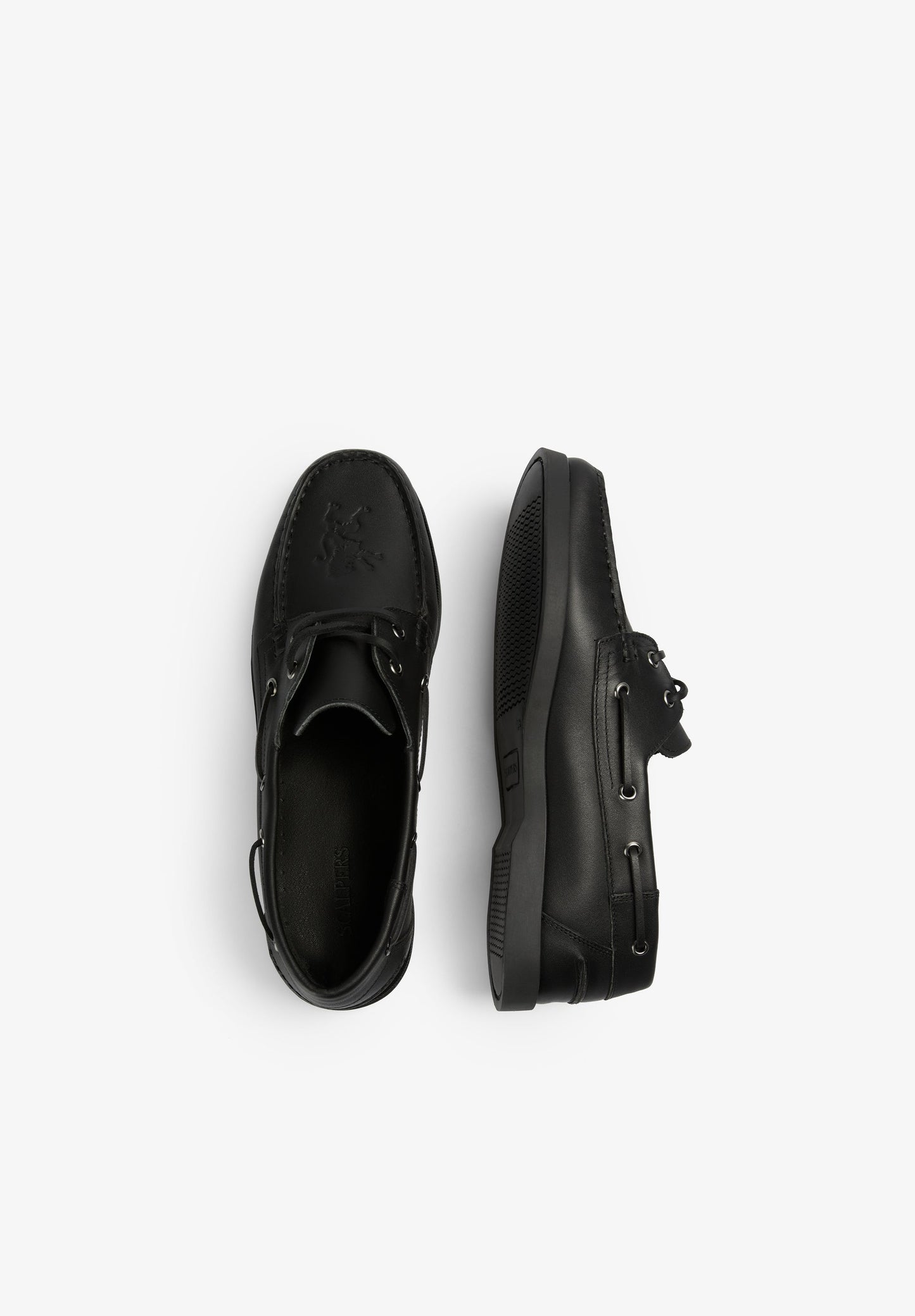SCALPERS X SPORTING CP LEATHER DECK SHOES