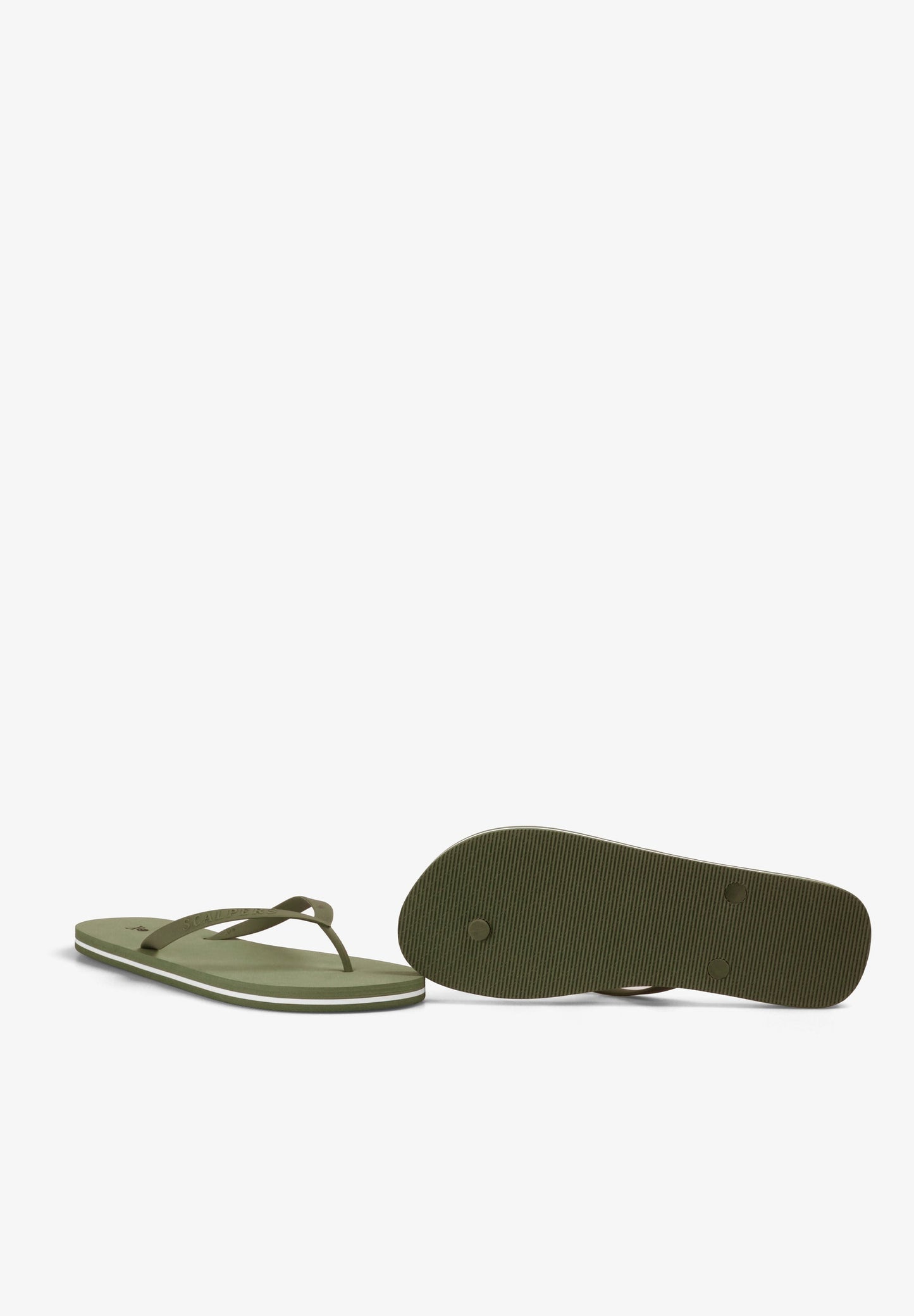 CONTRAST SOLE FLIP-FLOPS