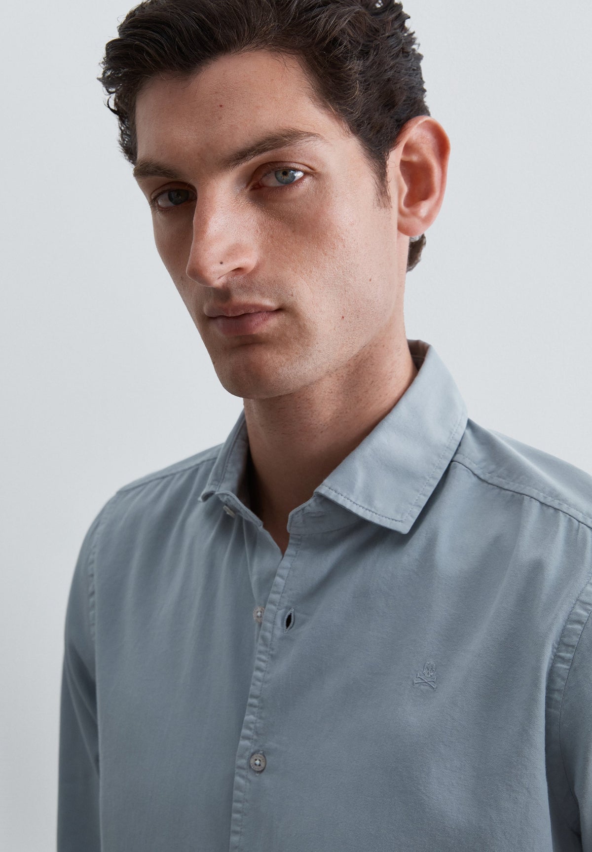 SHIRT WITH TONAL SKULL