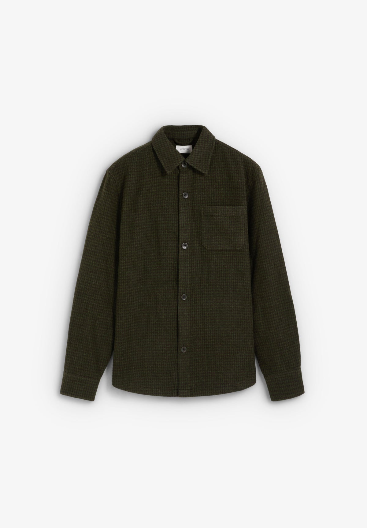 CHECKED WOOL OVERSHIRT